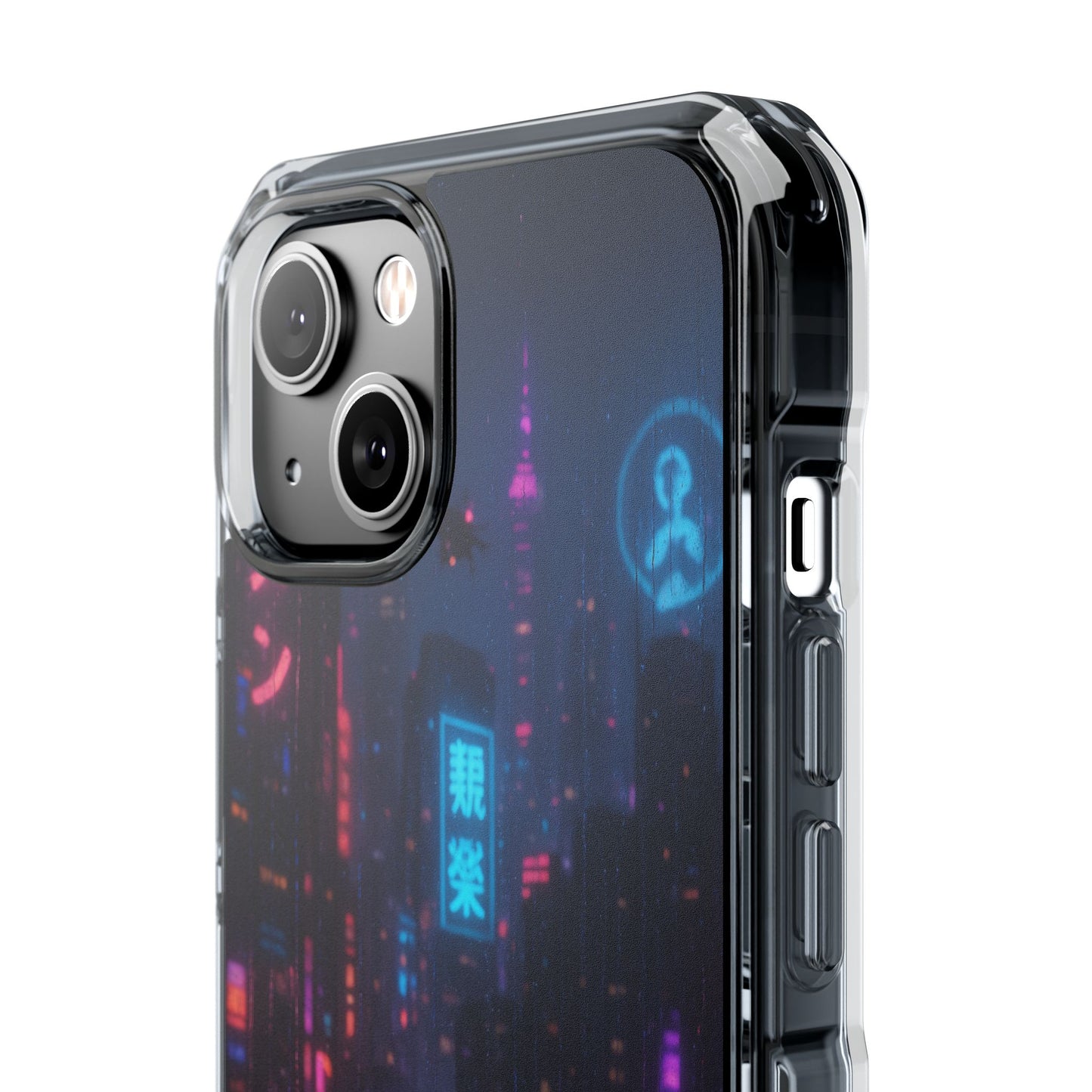 Neon City Phone Case - Magnetic Clear Impact Cases, Customizable Phone Cover, Gifts for Tech Lovers, Stylish Protection, Modern Design
