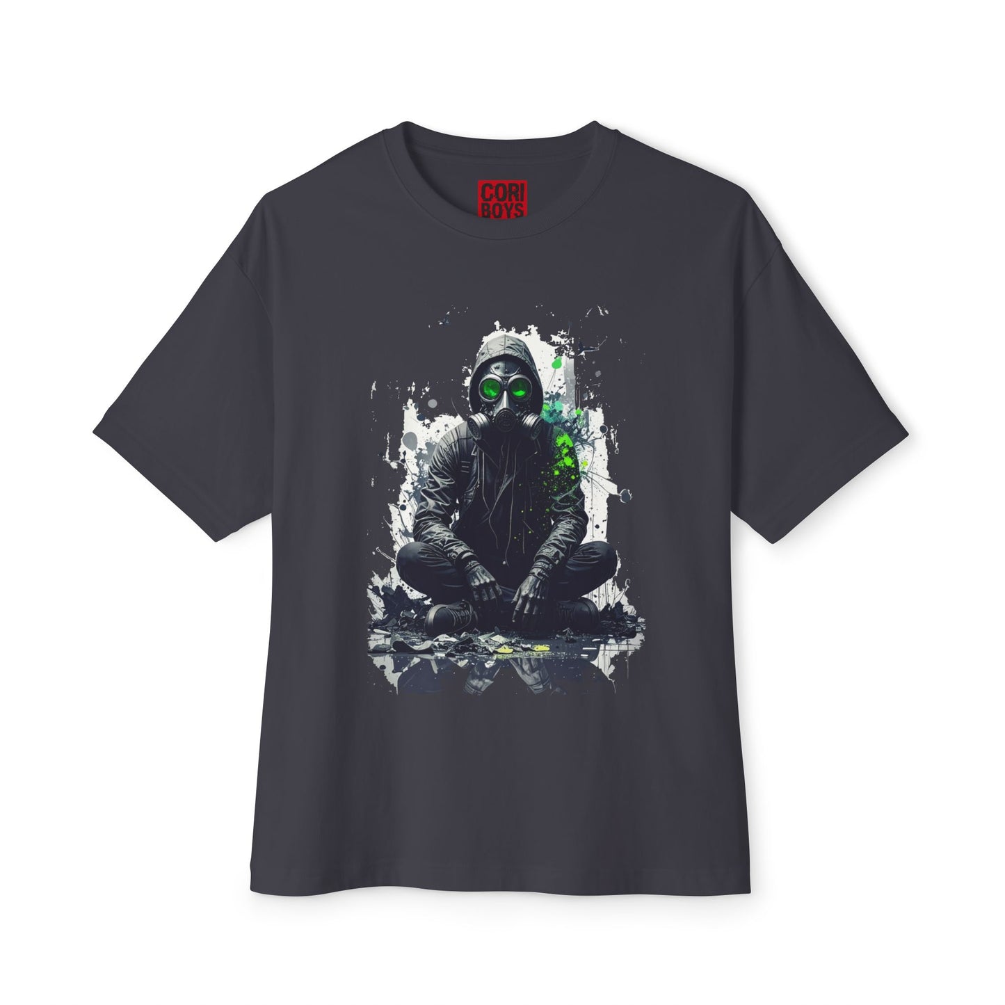 Gritty Street Art Boxy Tee, Unisex Tee, Graphic Tee, Oversized T-Shirt, Urban Fashion, Unique Gift, Casual Wear