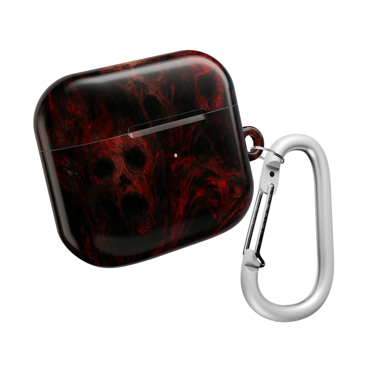 Stylish AirPod Cases with a Bold Red Marble Design, Unique Accessories for Music Lovers, Perfect Gift for Teens, Great for Holidays