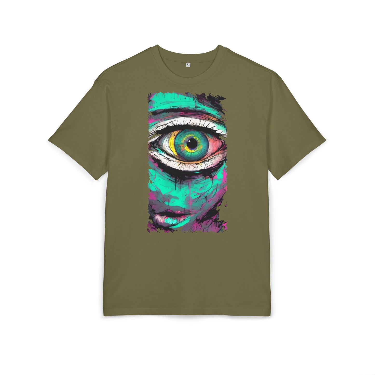 Stylish Eye Graphic Tee, Unisex Oversized T-Shirt, Casual Wear, Street Style, Gift for Art Lovers, Funky Apparel