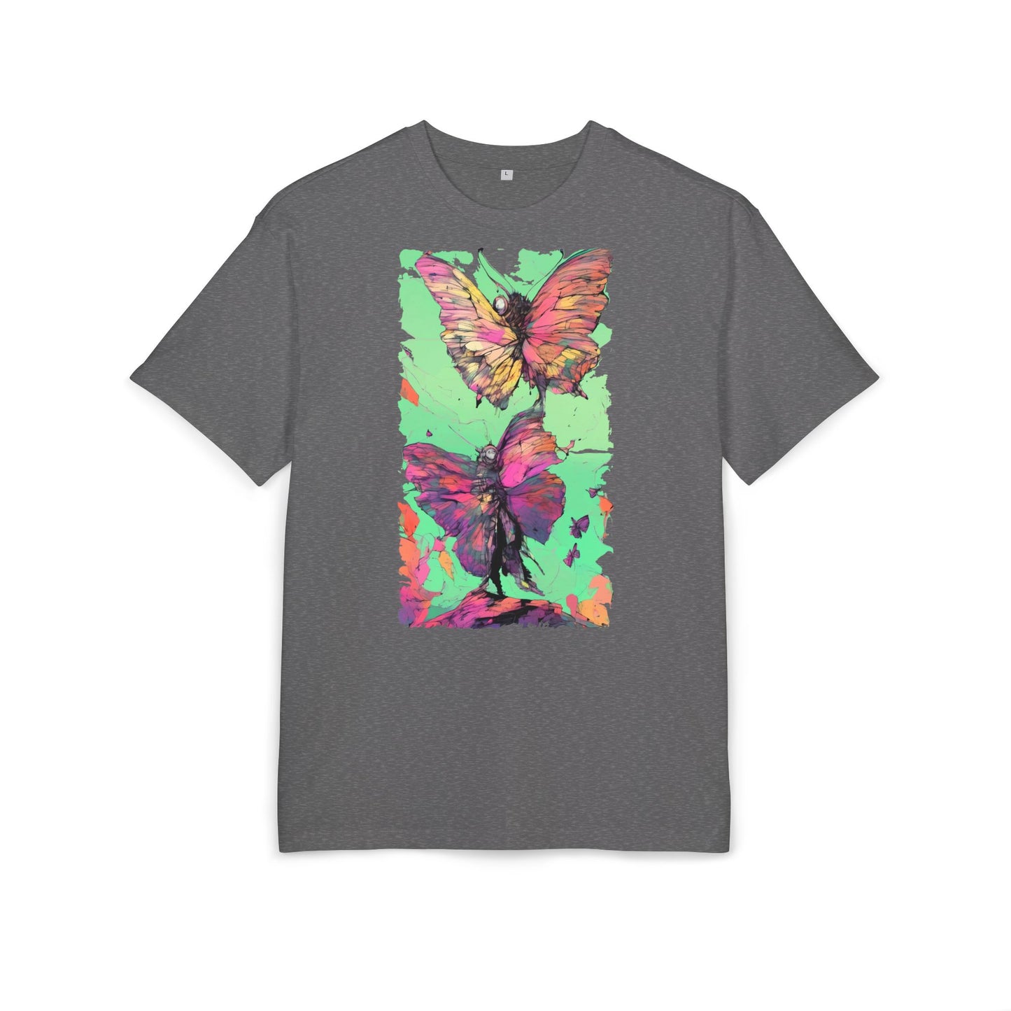 Colorful Butterfly Oversized Tee | Boho Style Tee, Spring Fashion, Nature Lover Gift, Festival Wear, Unique Graphic Shirt