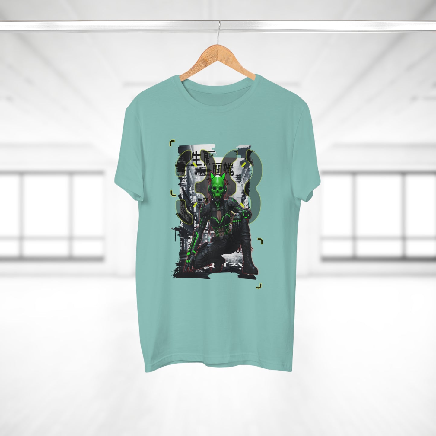 Cyberpunk Graphic Tee, Futuristic T-Shirt, Unisex Casual Wear, Unique Gift for Gamers, Trendy Streetwear, Sci-Fi Clothing