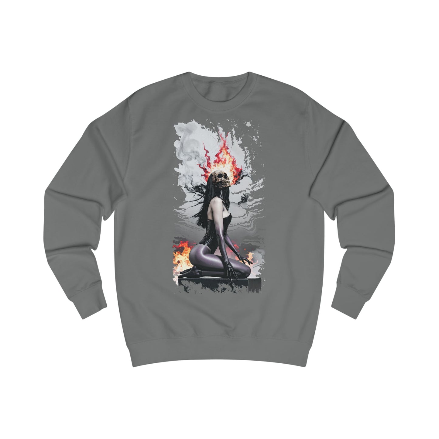 Gothic Fantasy Unisex Sweatshirt | Cozy Graphic Pullover for Nights Out, Casual Wear, Halloween, Gift Idea, Unique Style