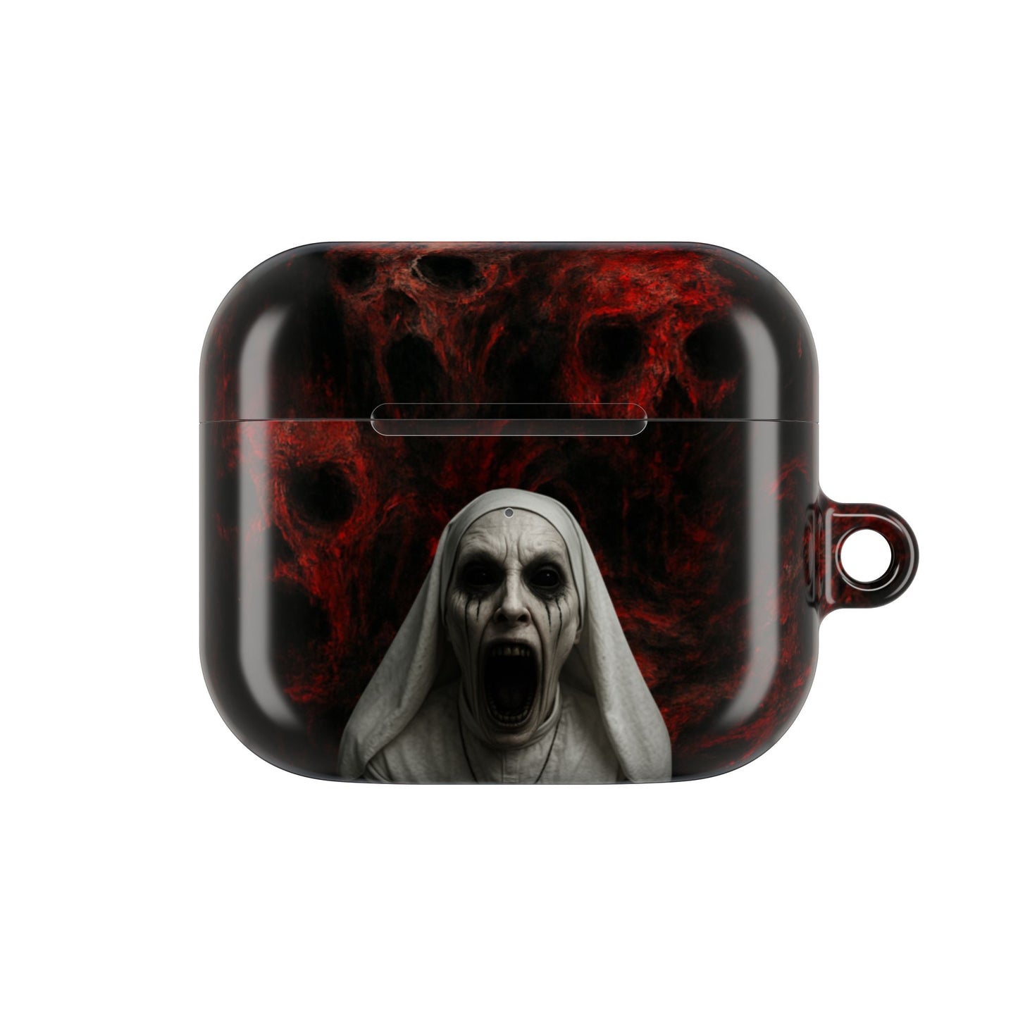 Horror-Themed AirPod Case, Spooky Earbud Cover, Unique Gift for Halloween, Gothic Design, Perfect for Music Lovers
