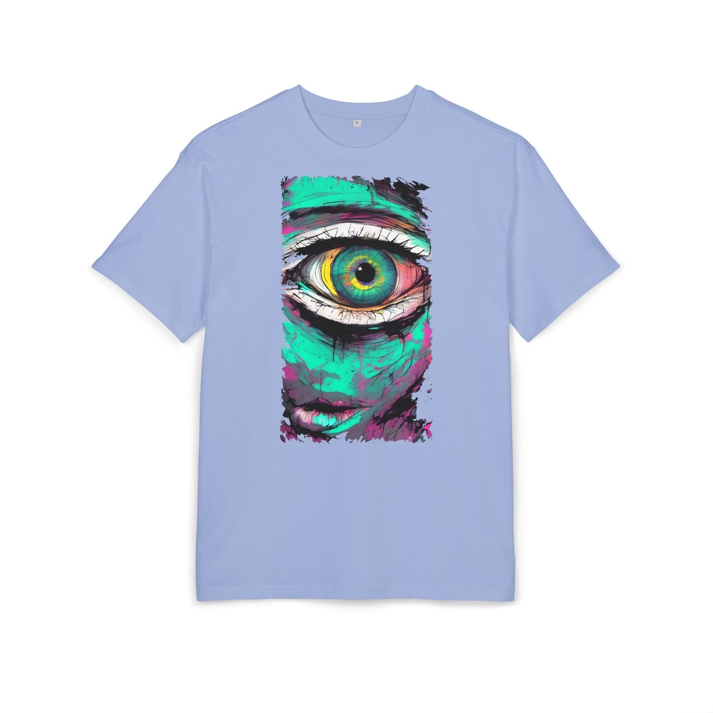 Stylish Eye Graphic Tee, Unisex Oversized T-Shirt, Casual Wear, Street Style, Gift for Art Lovers, Funky Apparel