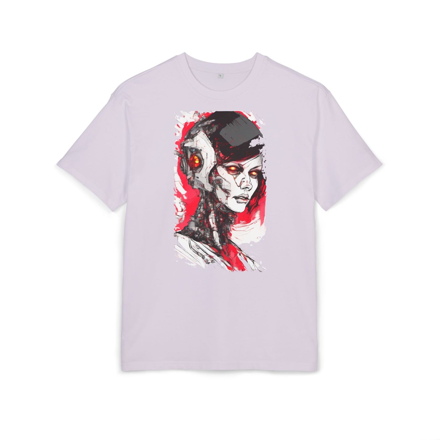 Cyberpunk-Inspired Unisex Heavy Oversize Tee | Graphic Tee, Streetwear, Gift for Gamers, Unique Fashion, Modern Art Apparel