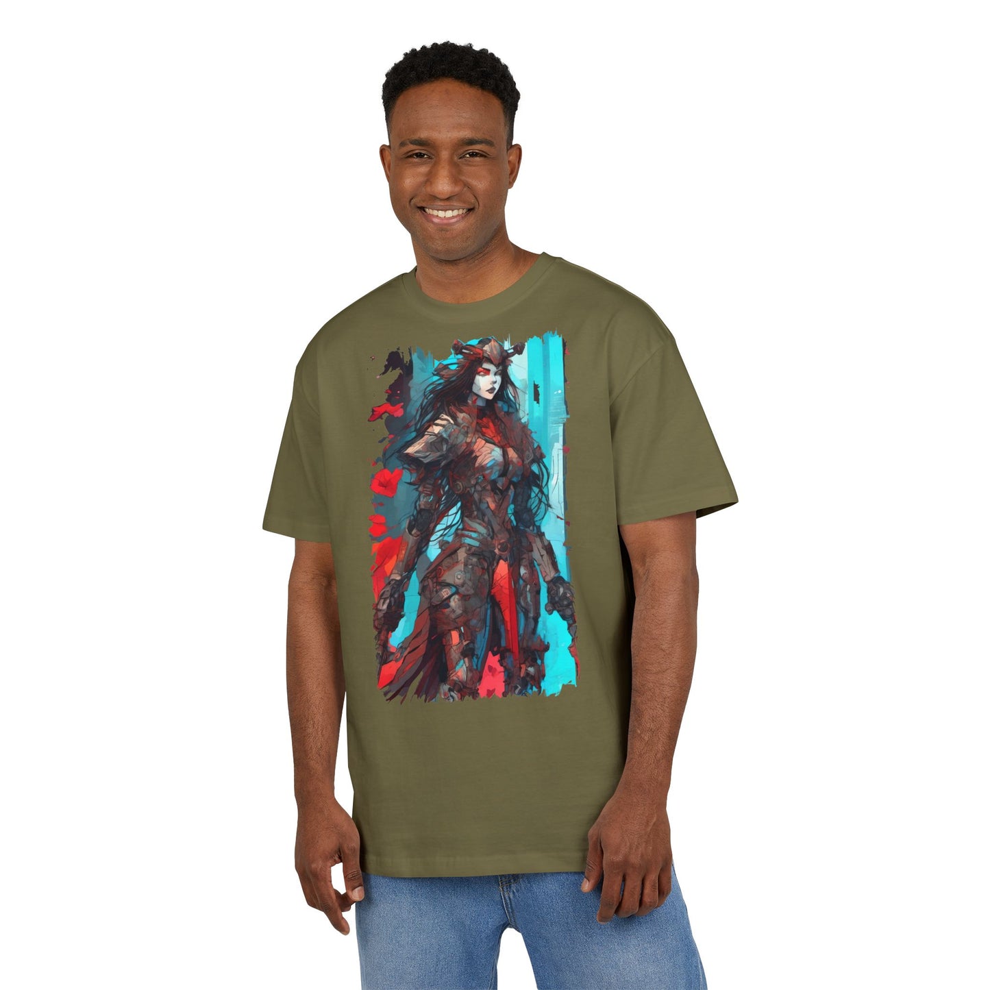 Stylish Graphic Oversize Tee with Fantasy Art, Unisex Casual Shirt, Anime Inspired Tee, Unique Gift for Gamers, Comfortable Everyday Wear