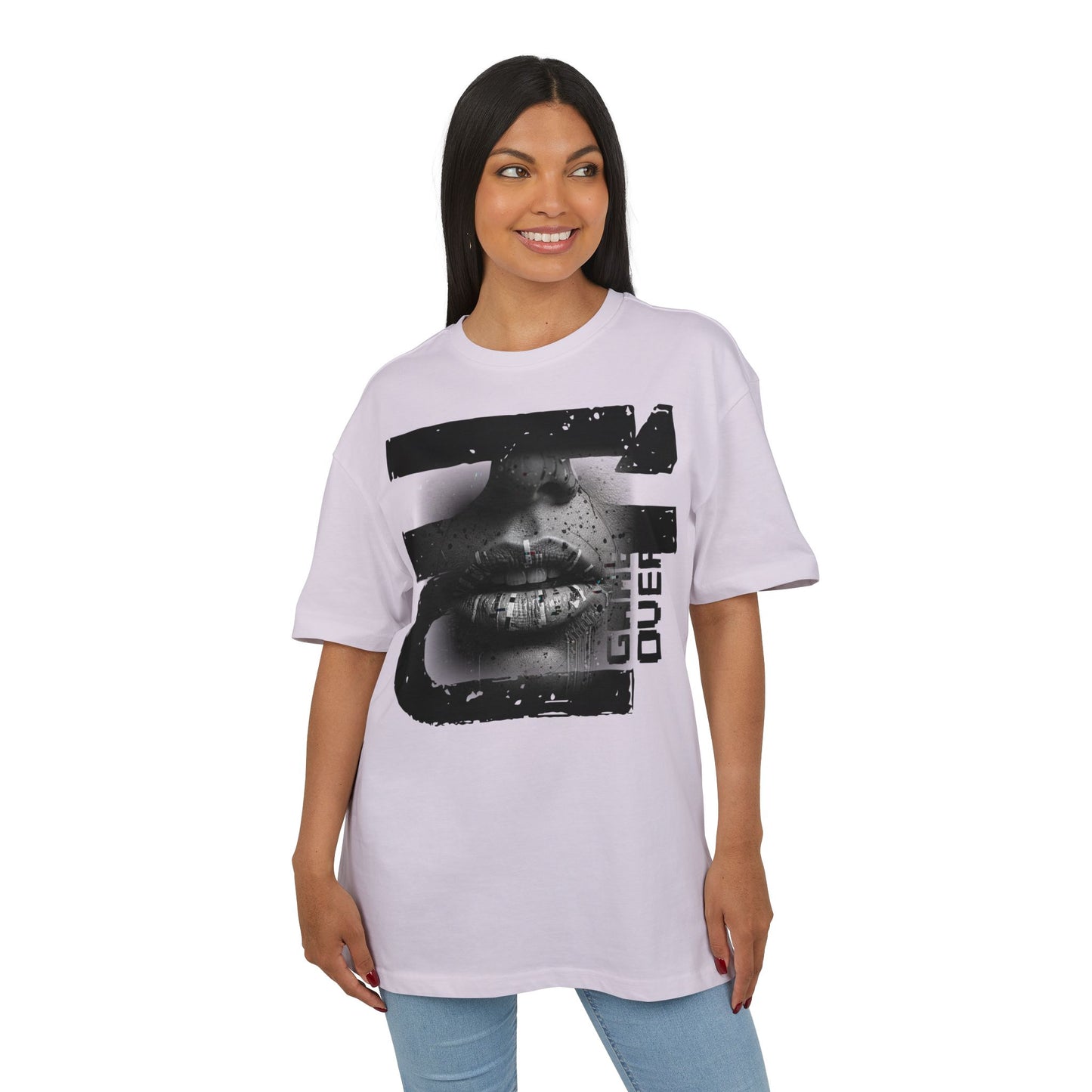 Gamer Unisex Oversized Tee - Game Over Graphic Tee