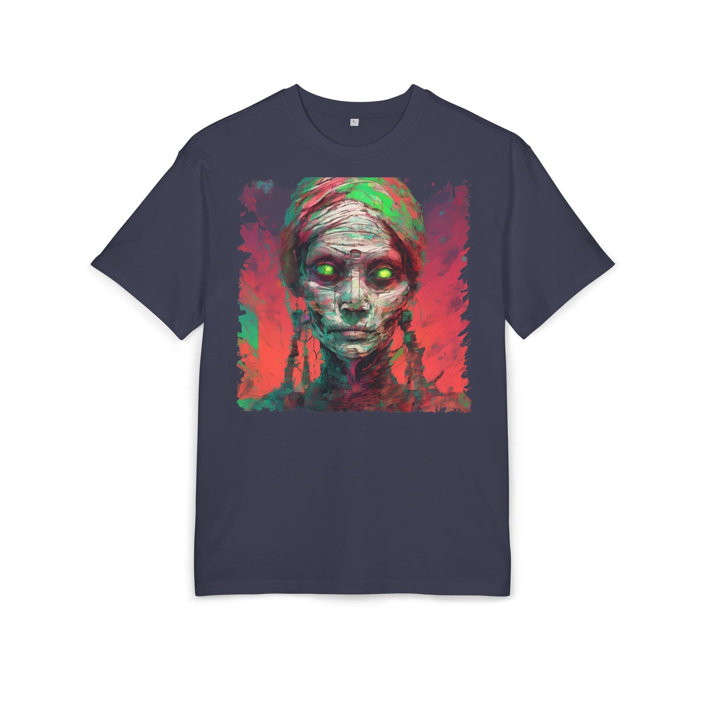 Horror-Inspired Unisex Oversize Tee, Spooky Graphic Shirt, Halloween Outfit, Unique Art Tee, Ghoulish Casual Wear, Perfect for Parties