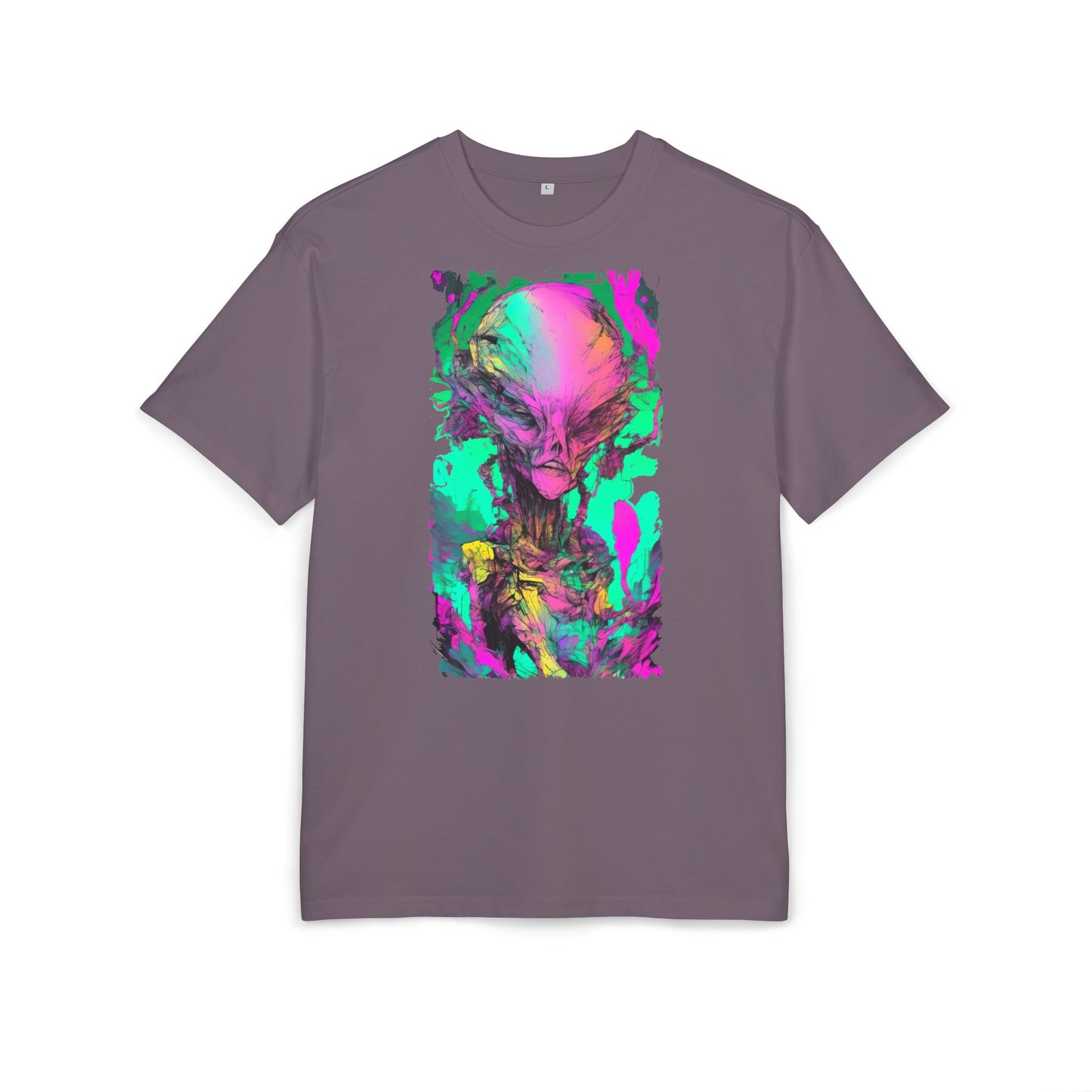 Alien Art Unisex Oversize Tee, Graphic Tee, Casual Style, Streetwear, Unique Gift, Statement Piece