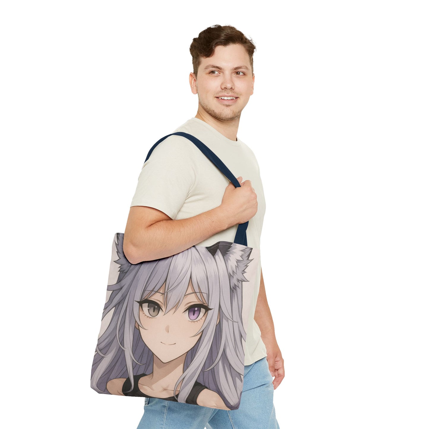 Anime-Themed Tote Bag, Stylish Carryall for Fans, Cute and Practical Gift for Occasions, Perfect for School, Shopping, and Events