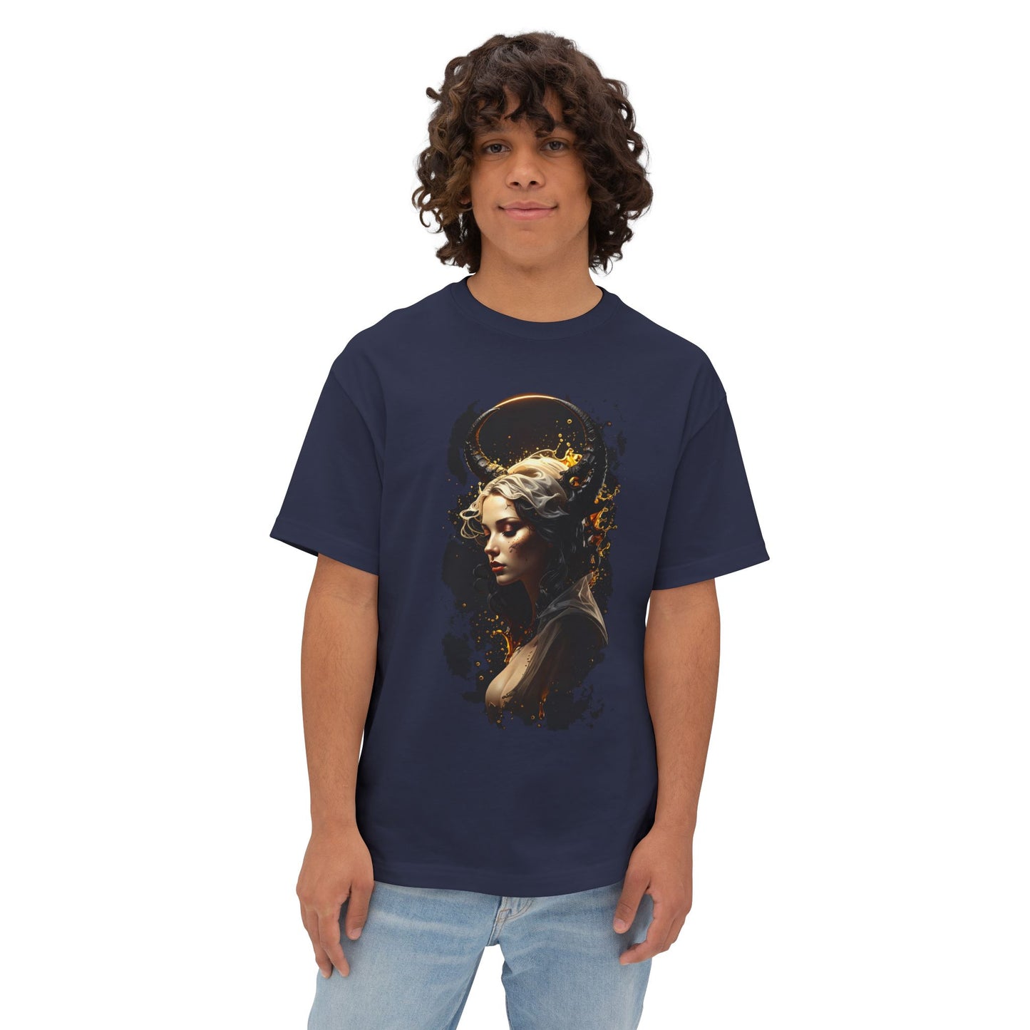 Artistic Oversized Tee with Abstract Portrait, Unisex Graphic Tee, Casual Streetwear, Perfect Gift for Art Lovers, Unique Summer Shirt