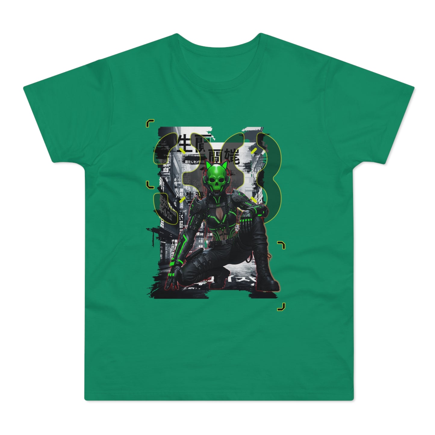 Cyberpunk Graphic Tee, Futuristic T-Shirt, Unisex Casual Wear, Unique Gift for Gamers, Trendy Streetwear, Sci-Fi Clothing