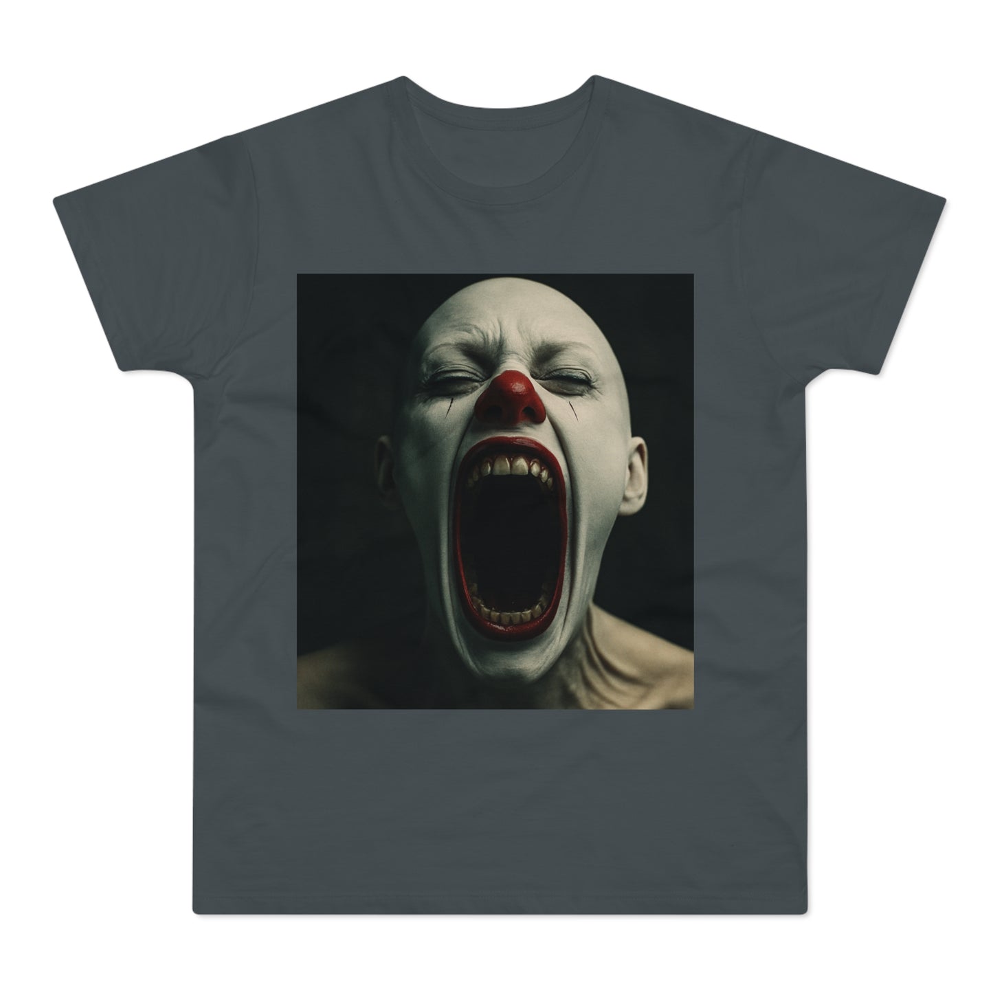 Creepy Clown Graphic T-Shirt, Scary Shirt for Halloween, Horror Movie Fans, Unique Gift for Him, Unisex Casual Wear