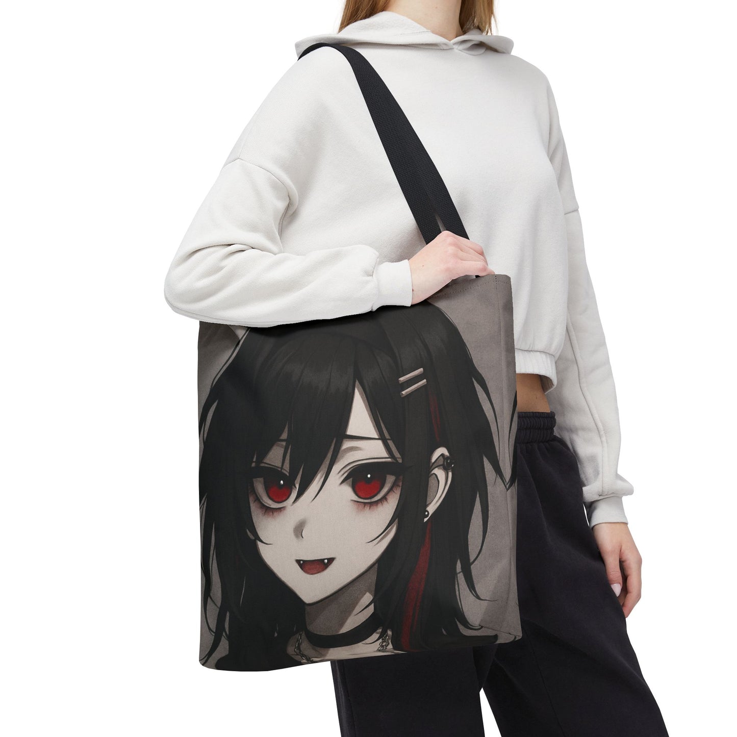 Anime-Inspired Tote Bag, Eco-Friendly Bag, Stylish Carry-All, Gift for Otaku, Fashionable Shopping Tote, Unique Artwork Bag