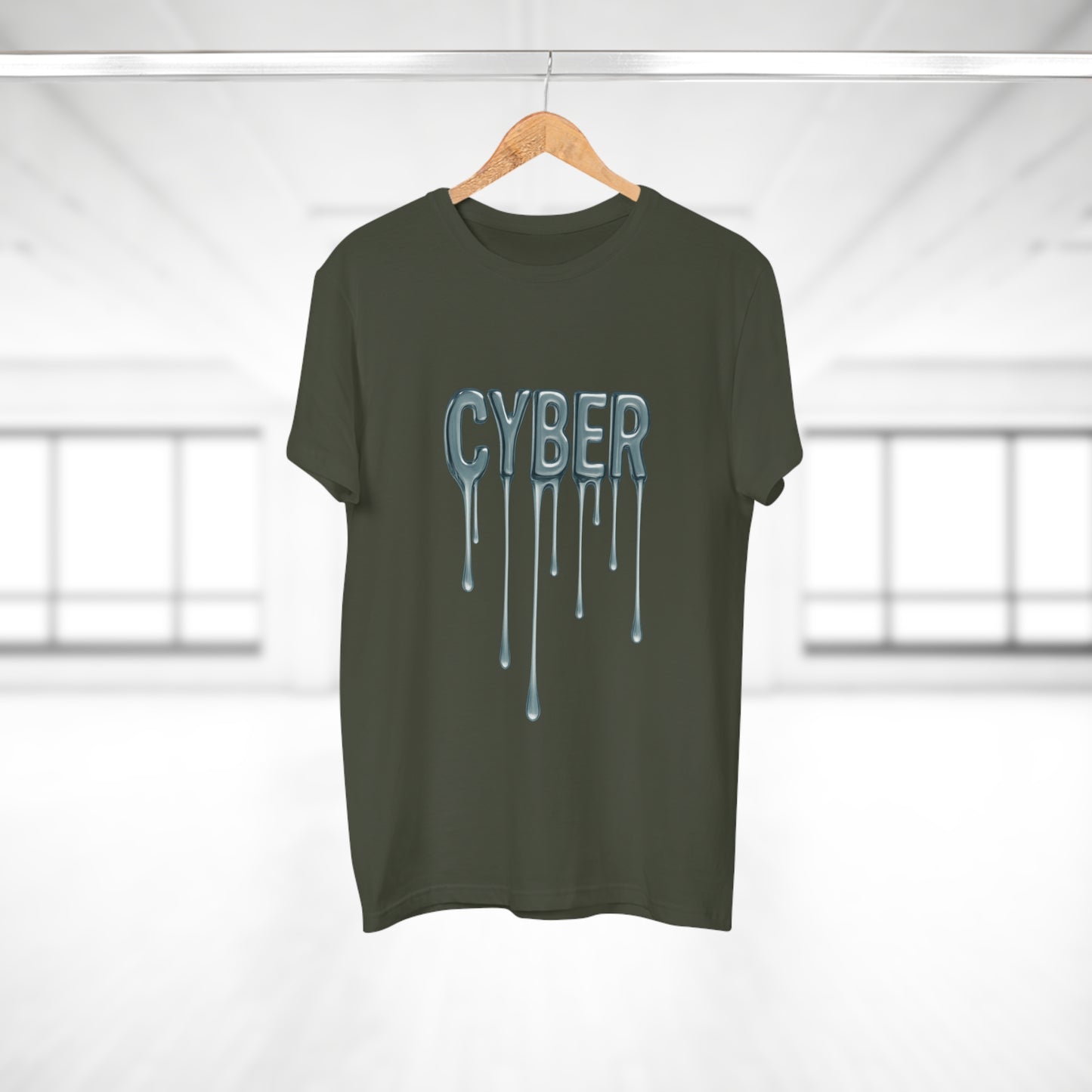 Cool Drippy Cyber T-Shirt, Unisex Graphic Tee, Casual Wear, Tech Enthusiast Gift, Trendy Streetwear for All Occasions