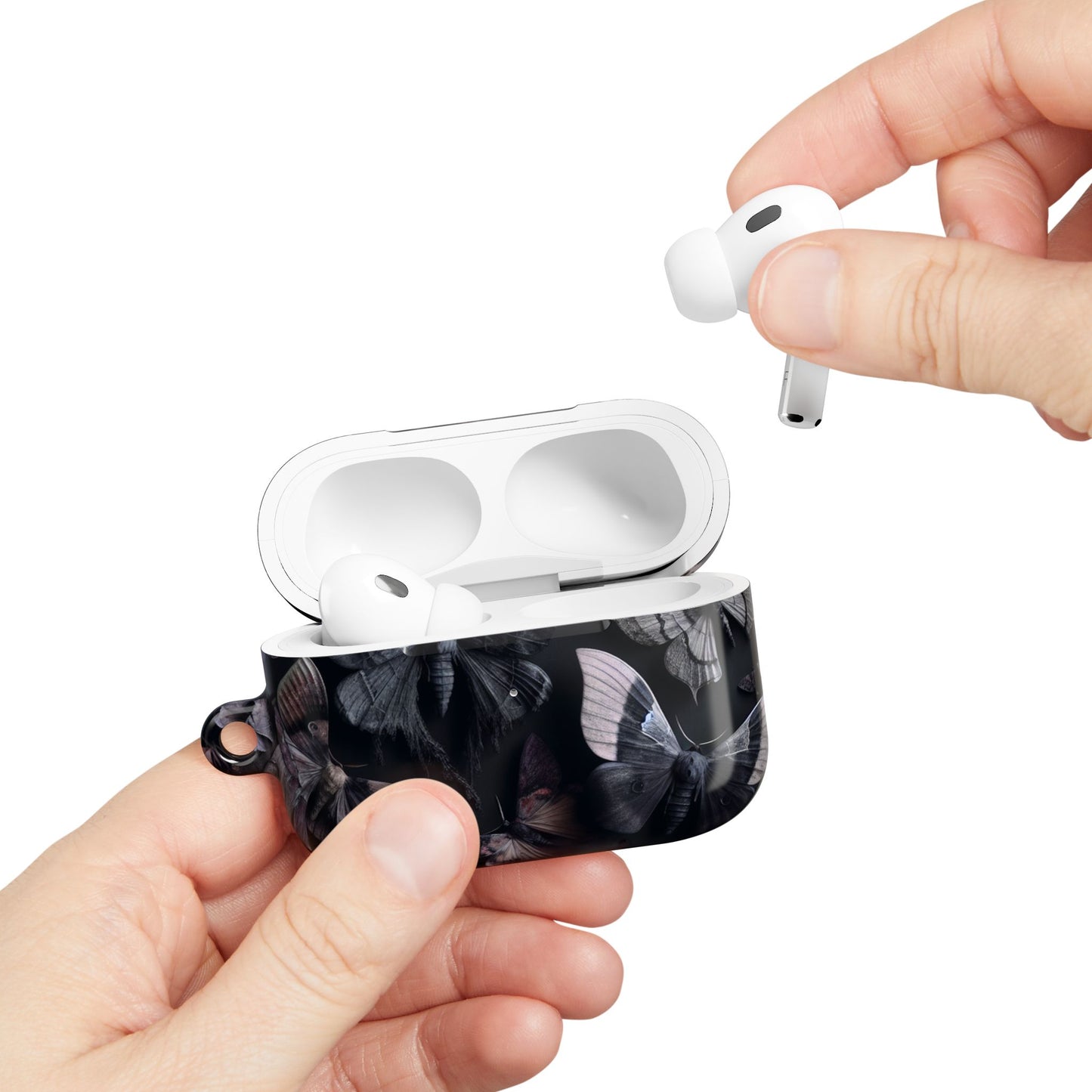 Dark Moths Gothic AirPod Cases, Stylish Protection, Gift for Music Lovers, Trendy Accessories, Unique Designs for Any Occasion