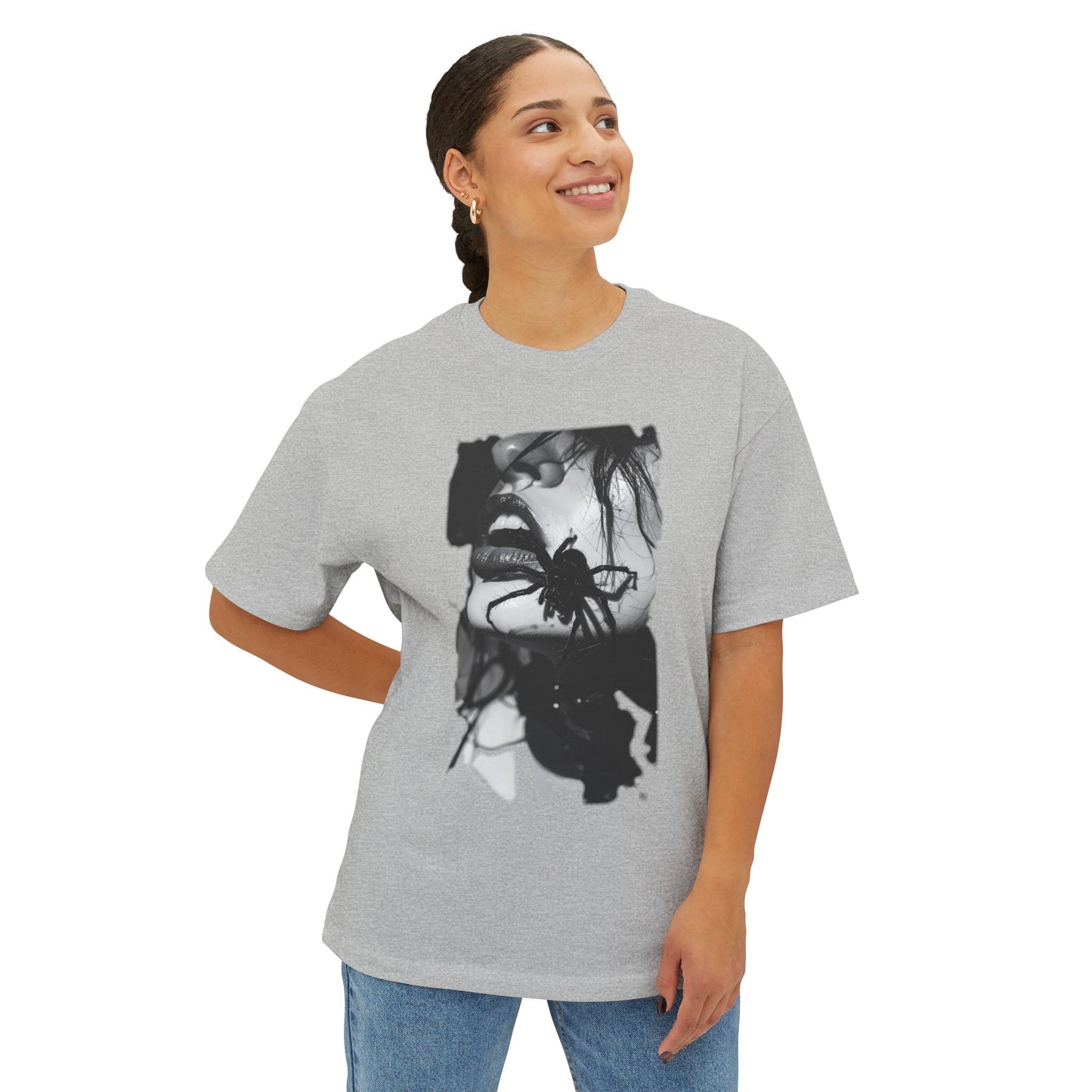 Edgy Art Graphic Tee, Unisex Oversized Shirt, Alternative Fashion, Streetwear Style, Gift for Art Lovers