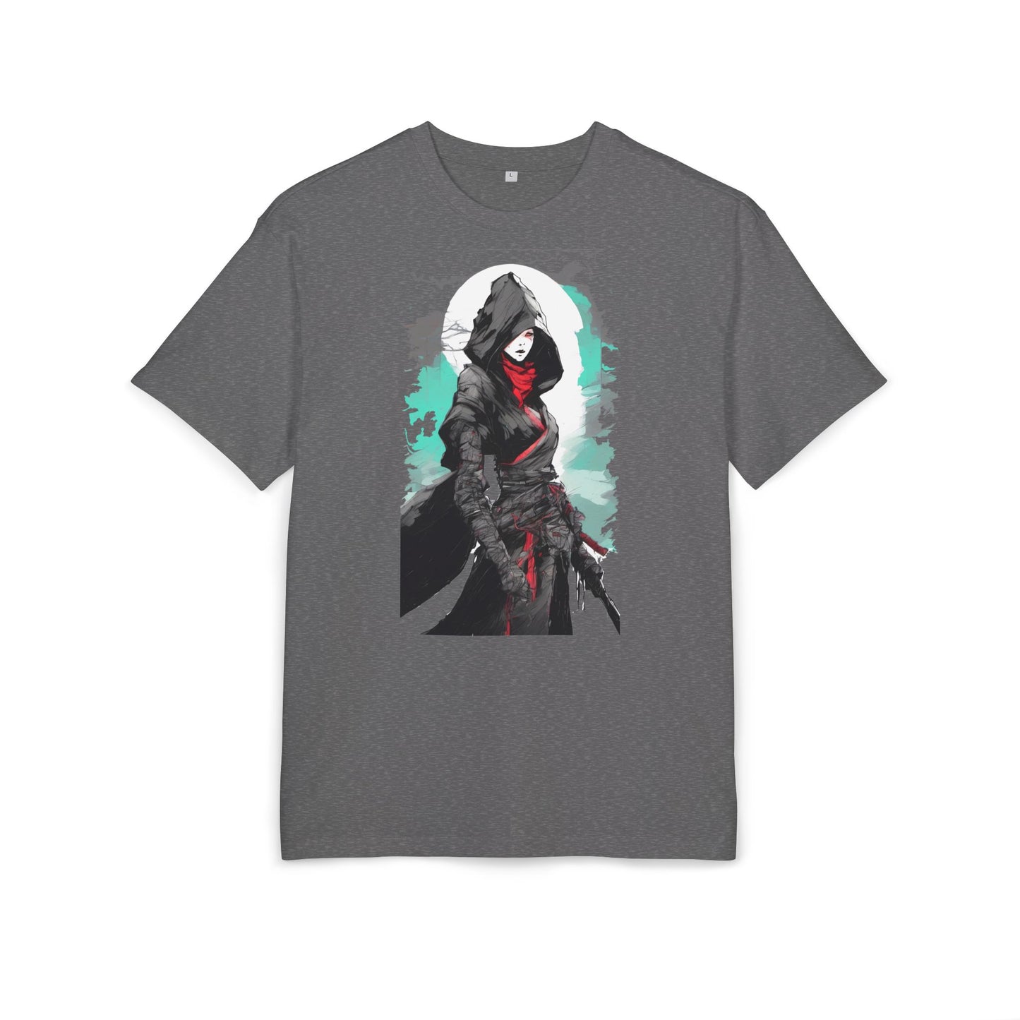 Hooded Warrior Oversize Tee | Unisex Graphic Shirt | Comfortable Casual Wear | Perfect for Comic Con, Gift for Gamers, Streetwear Fashion