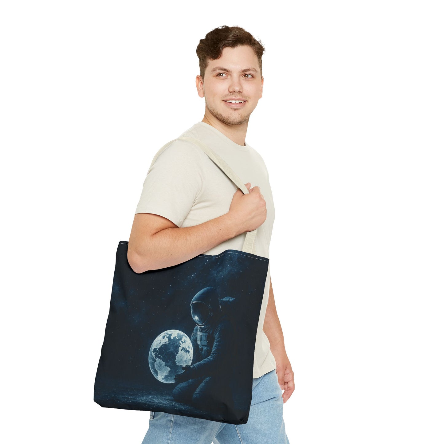 Cosmic Dreams Tote Bag | Astronaut Design, Space Lover Gift, Eco-Friendly Carryall, Stylish Everyday Tote, Unique Space Art