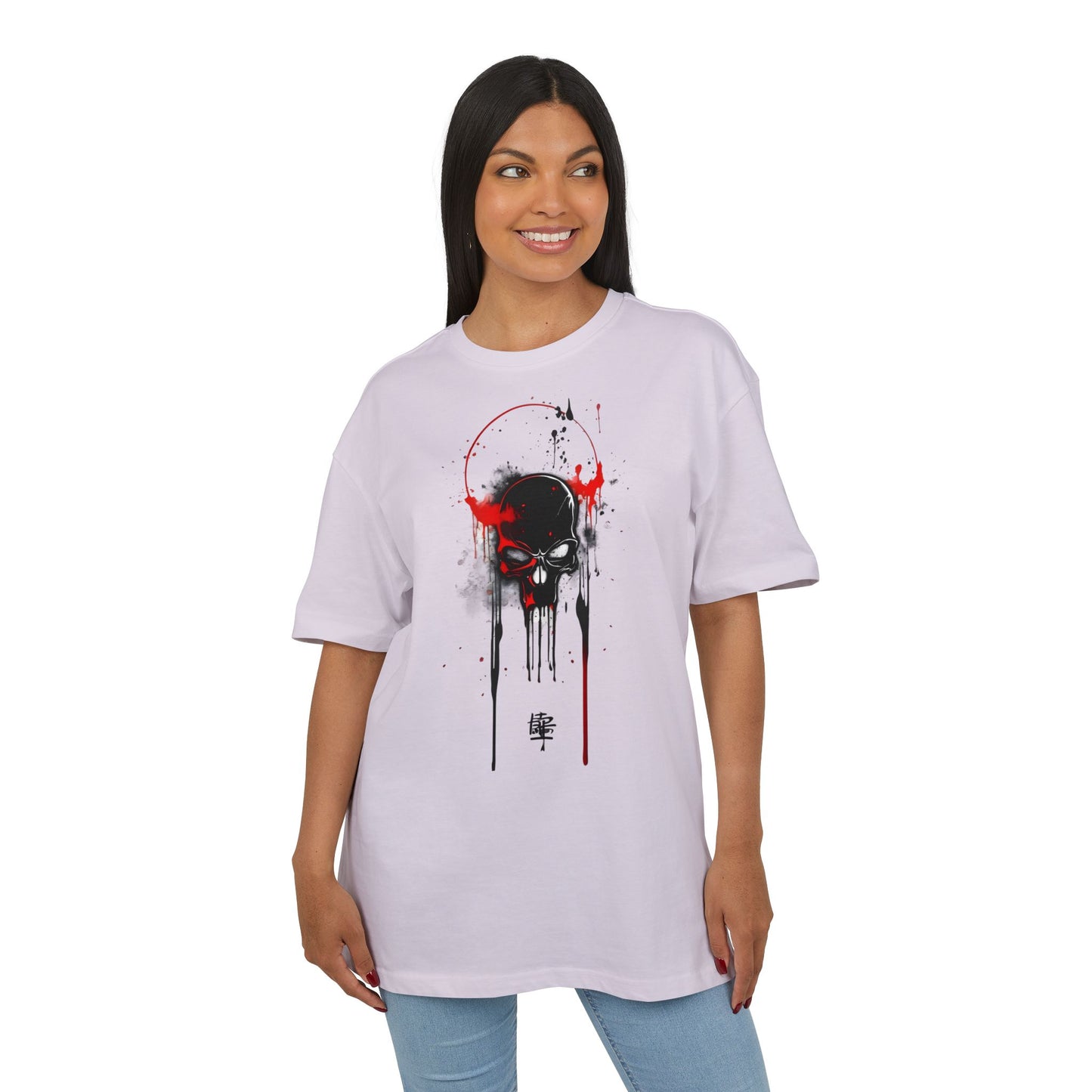 Edgy Oversized Graphic Tee, Cool Streetwear Shirt, Unisex Casual Wear, Unique Festival Apparel, Comfortable Everyday Outfit