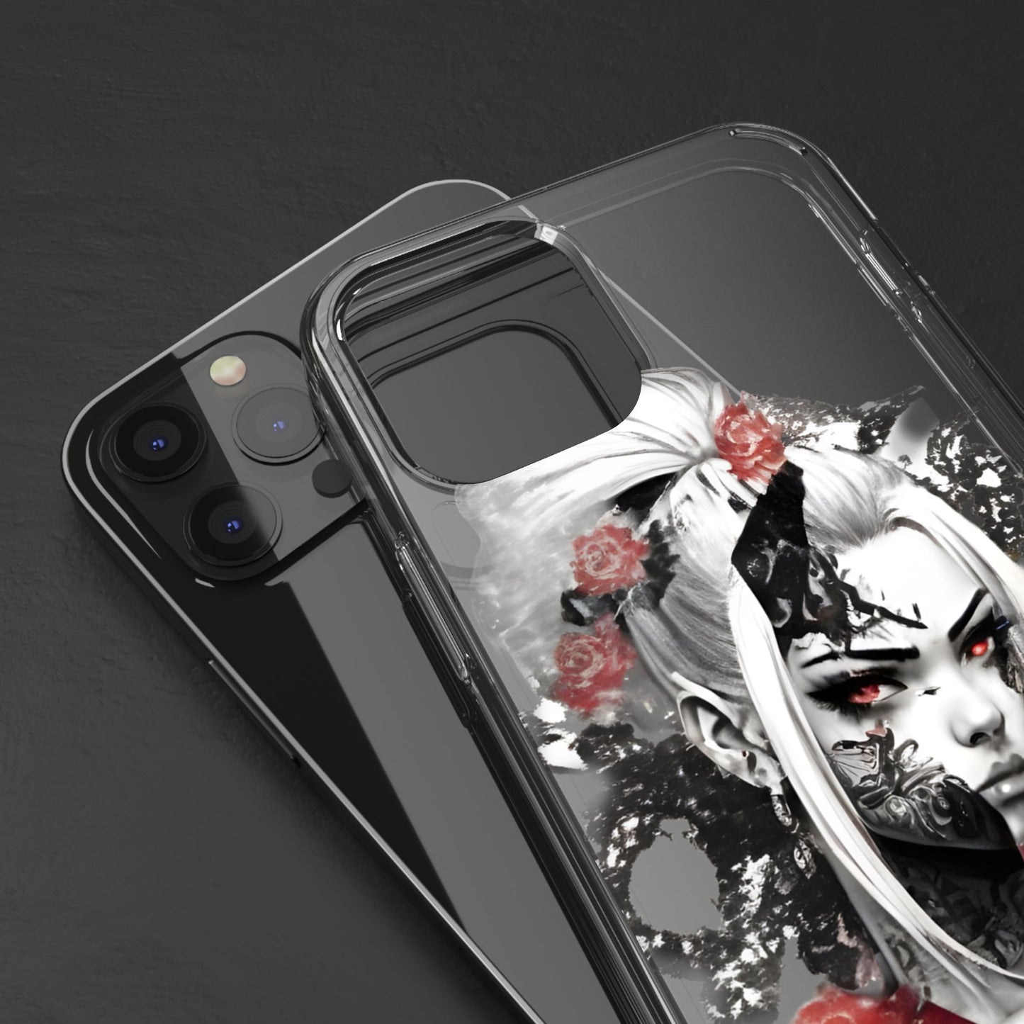 Mystical Warrior Clear Phone Case - Stylish & Protective