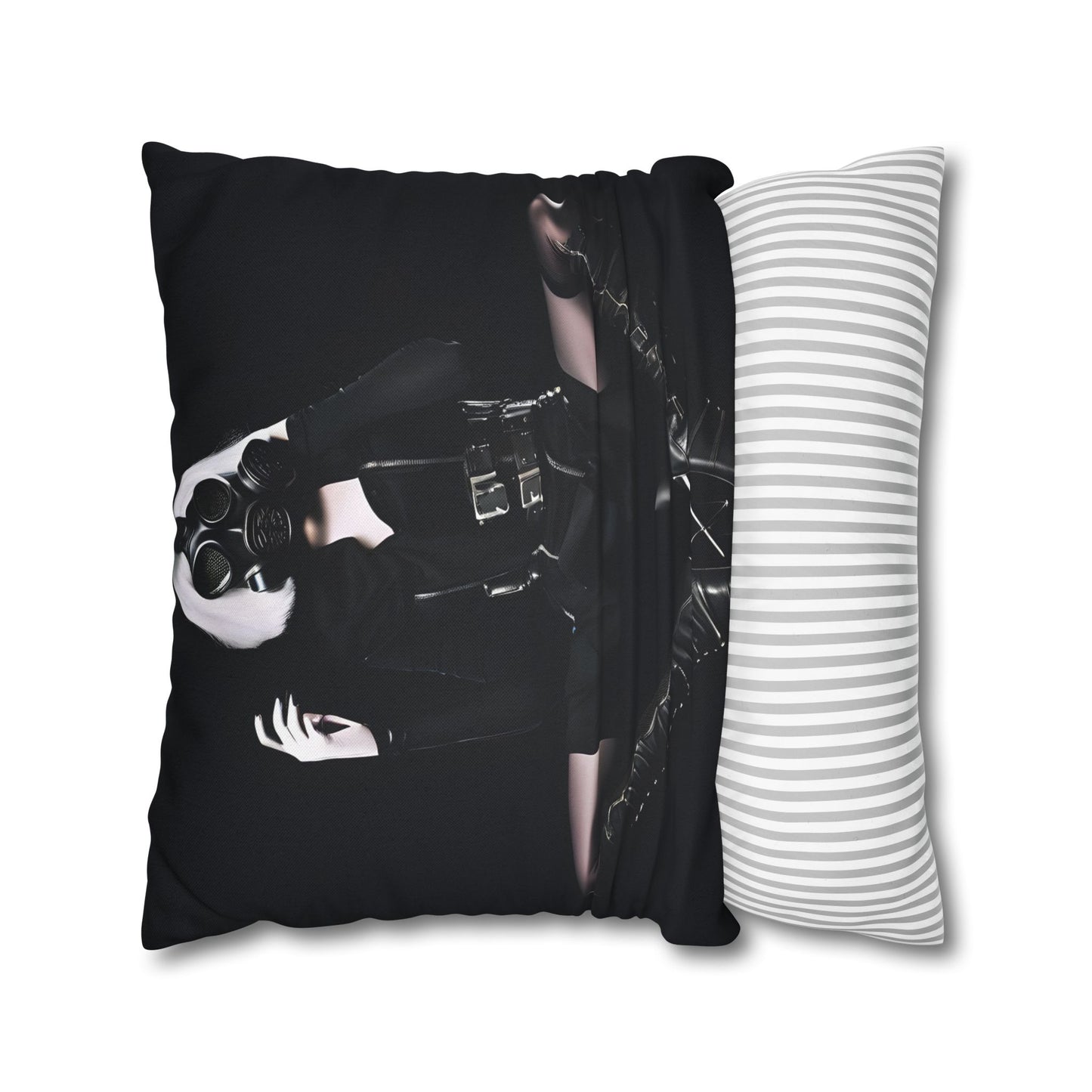 Gothic Glam Pillows, Square Cushion Covers, Elegant Home Decor, Statement Throw, Dark Aesthetic Gifts, Modern Bedroom Accent