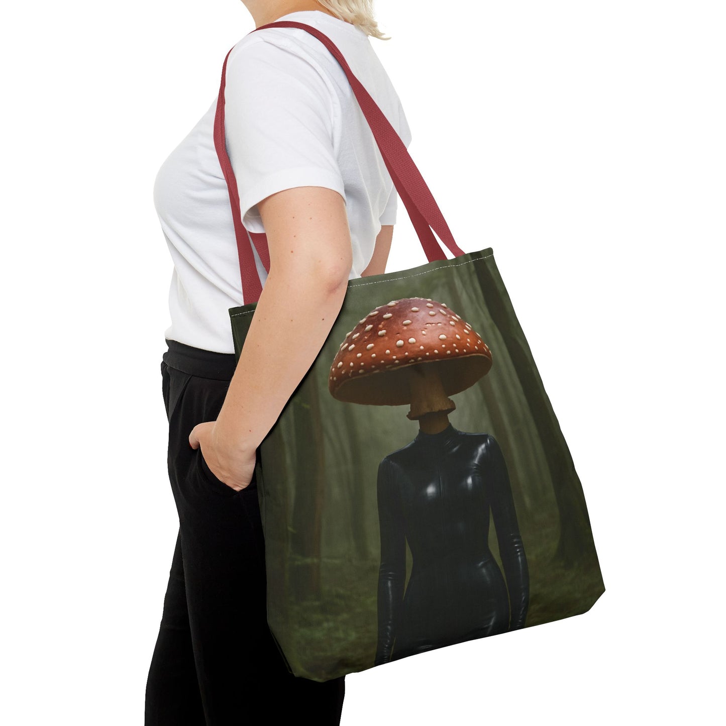 Whimsical Mushroom Tote Bag, Eco-Friendly Carryall, Gift for Nature Lovers, Unique Shopping Bag, Festival Fashion