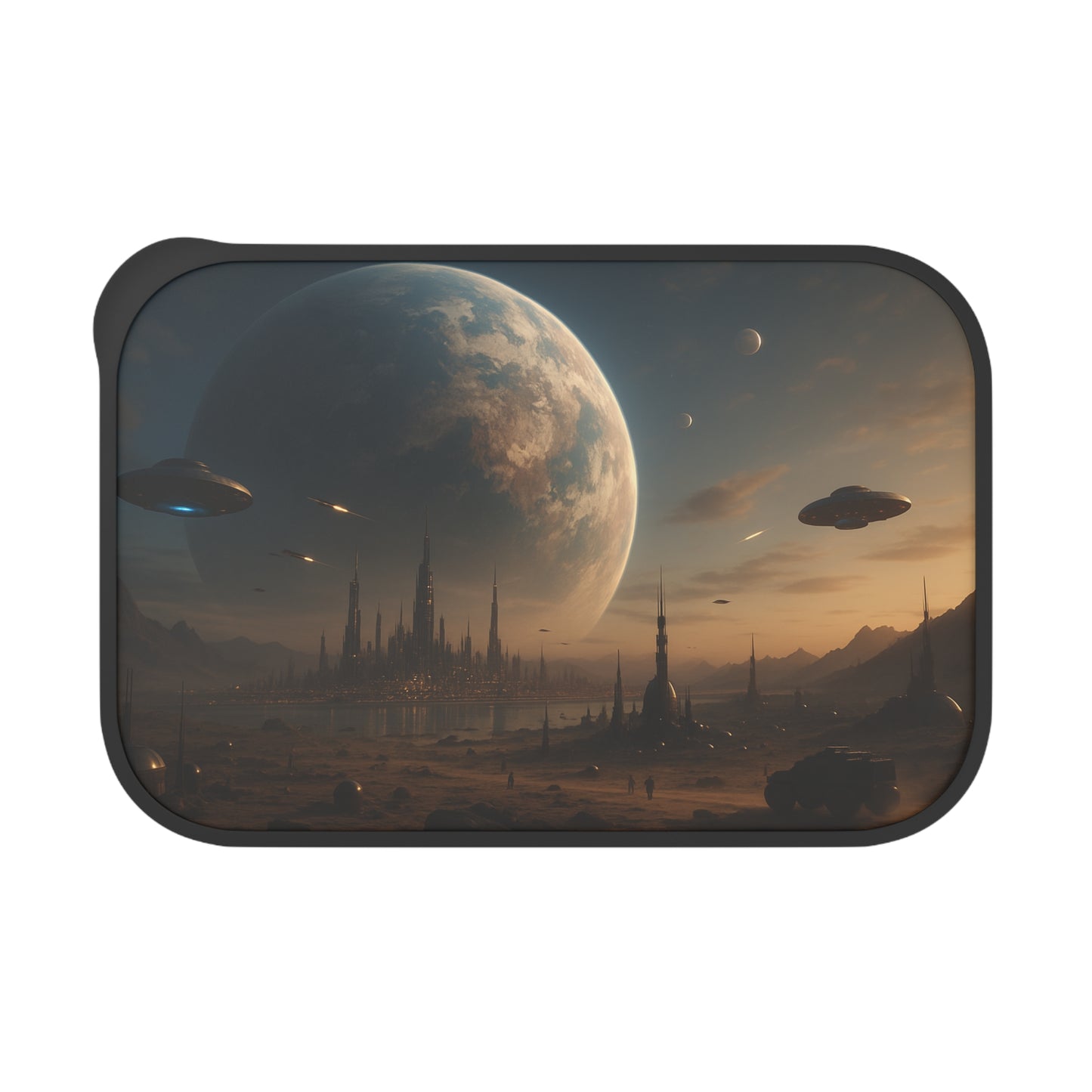 Galactic LunchBox with Utensils | Space Theme Lunch Container | Eco-Friendly Food Storage | Perfect for Kids & Adults | Gift Idea
