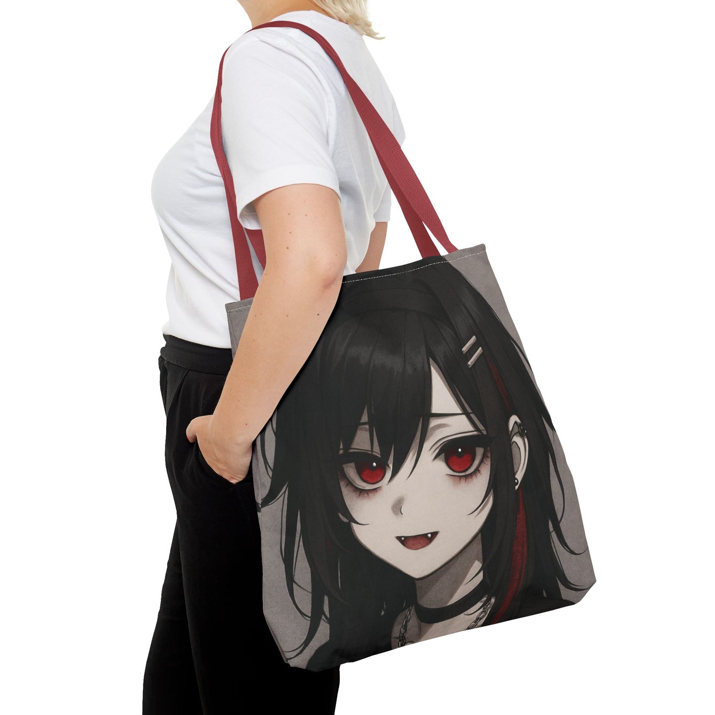 Anime-Inspired Tote Bag, Eco-Friendly Bag, Stylish Carry-All, Gift for Otaku, Fashionable Shopping Tote, Unique Artwork Bag