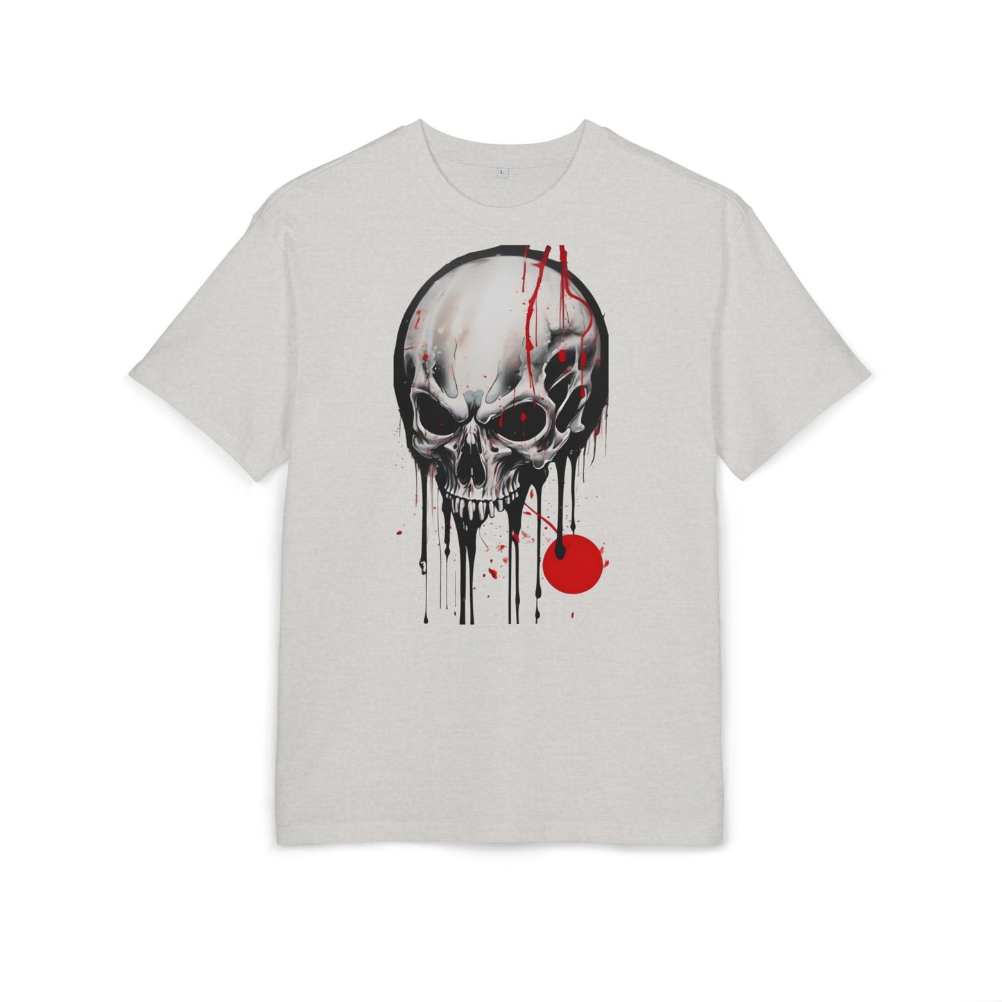 Gothic Skull Oversized Tee - Trendy Streetwear for Music Lovers, Grunge Style, Halloween Costume, Alternative Fashion, Graphic Tee