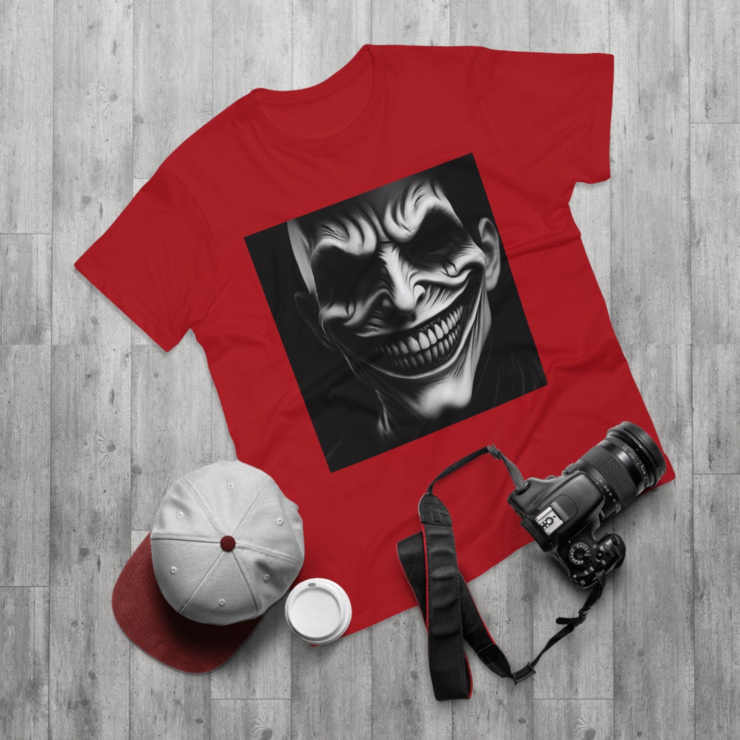 Creepy Clown Unisex T-Shirt - Unisex Graphic Tee for Halloween, Horror Fans, Costume Party, Unique Gift Idea, Spooky Apparel