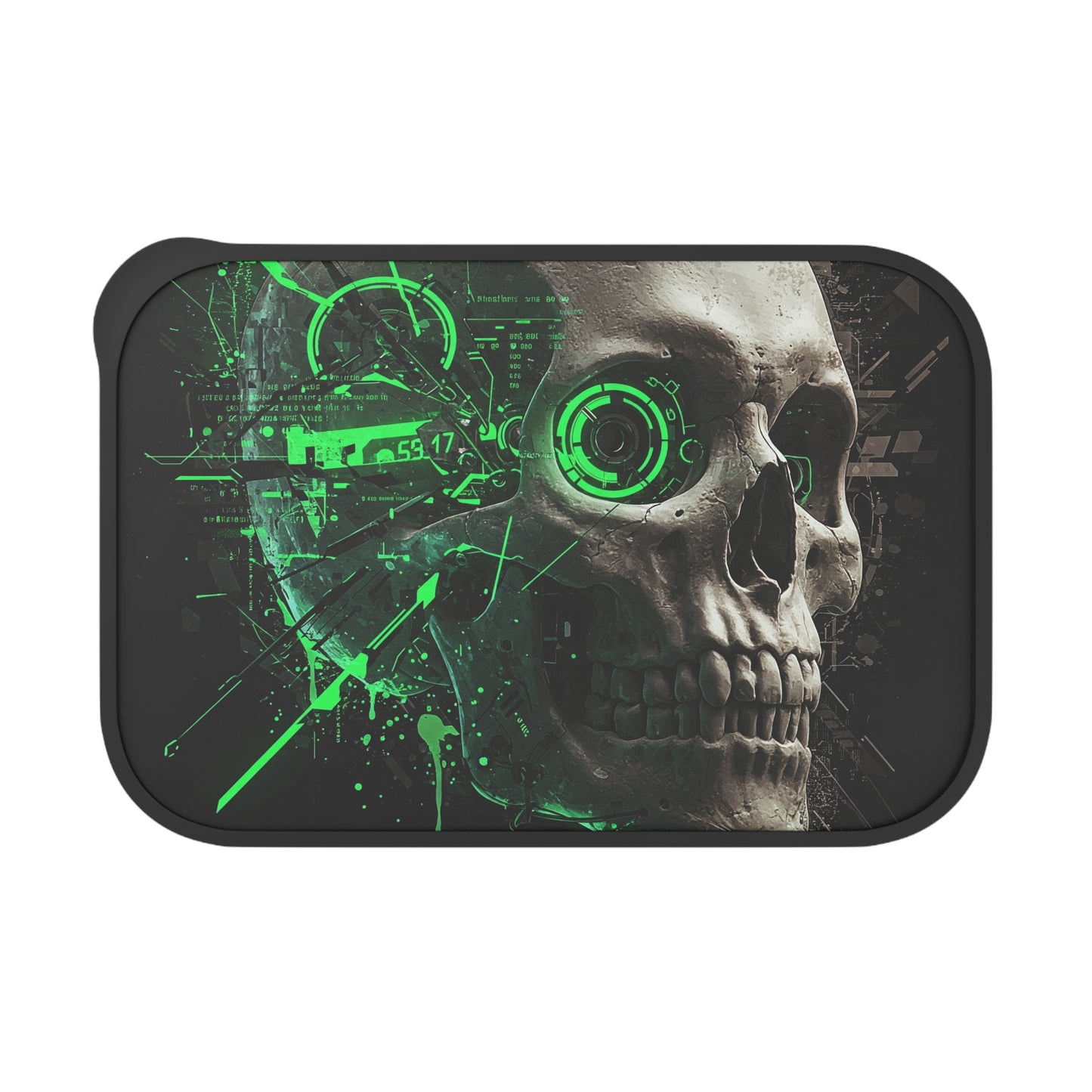 Edgy Skull Bento Box with Utensils | Goth Lunch Container, Eco-Friendly Meal Prep, Halloween Gift, Dark Aesthetic Kitchenware