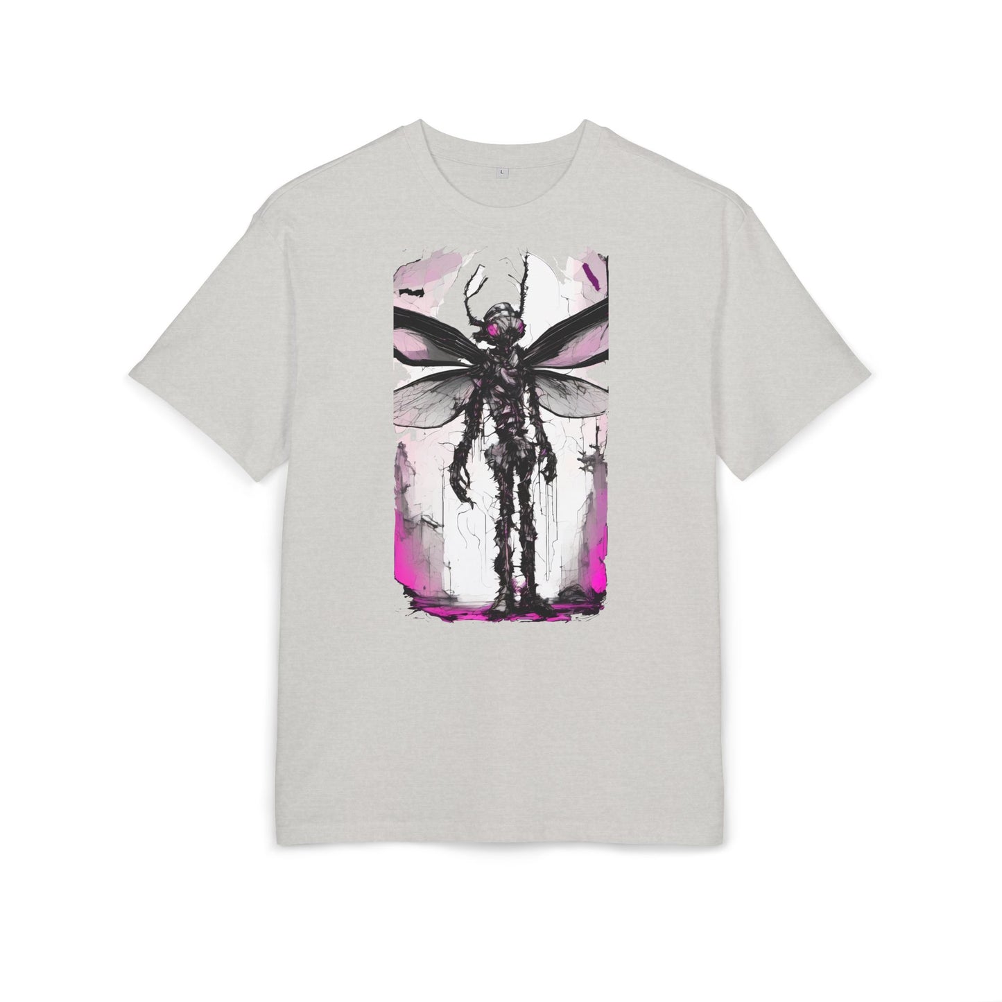 Edgy Artistic Oversize Tee, Graphic Tee, Unisex Shirt, Casual Wear, Statement Piece, Gift for Art Lovers