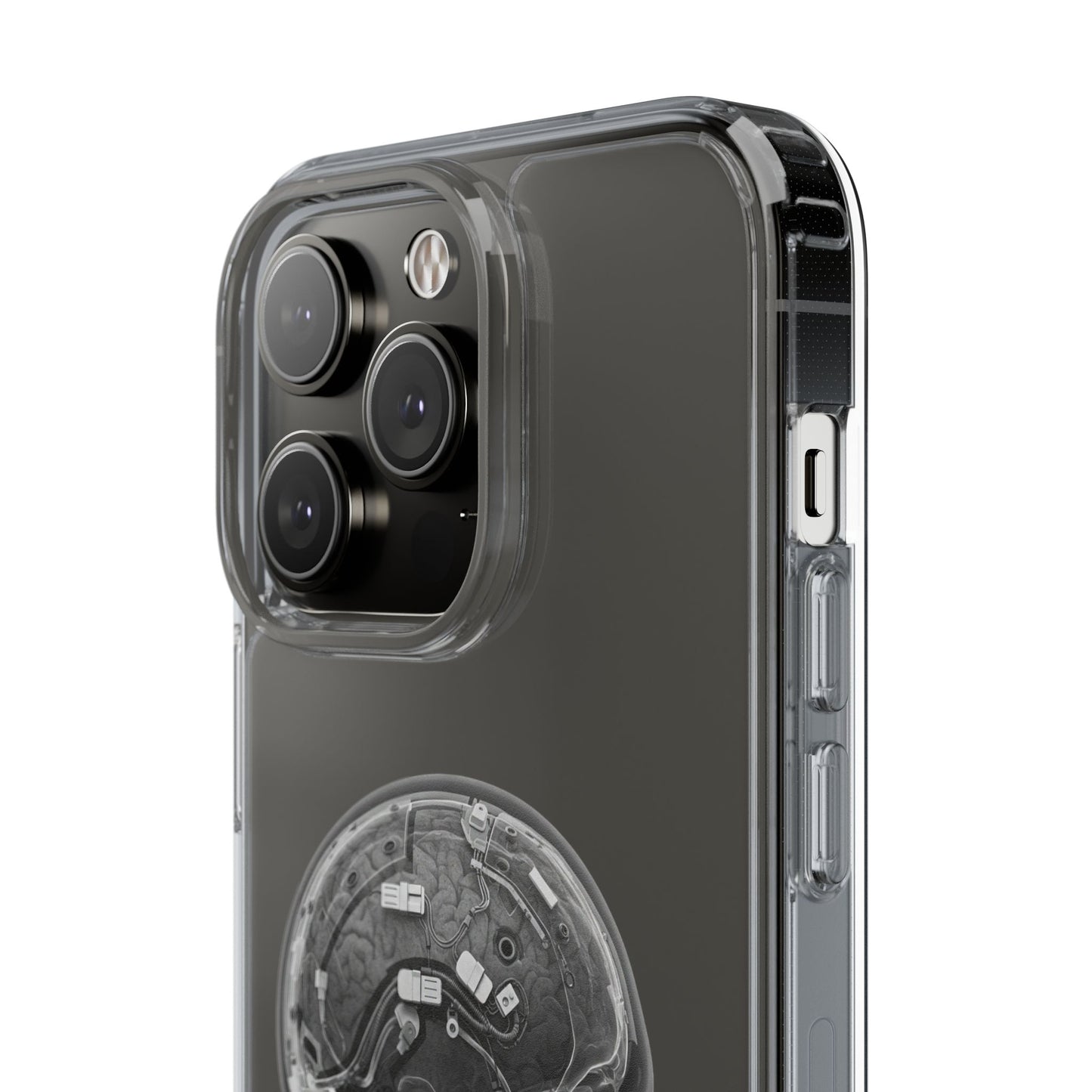 Skull Design Clear Phone Case - Unique Aesthetic for Tech Lovers