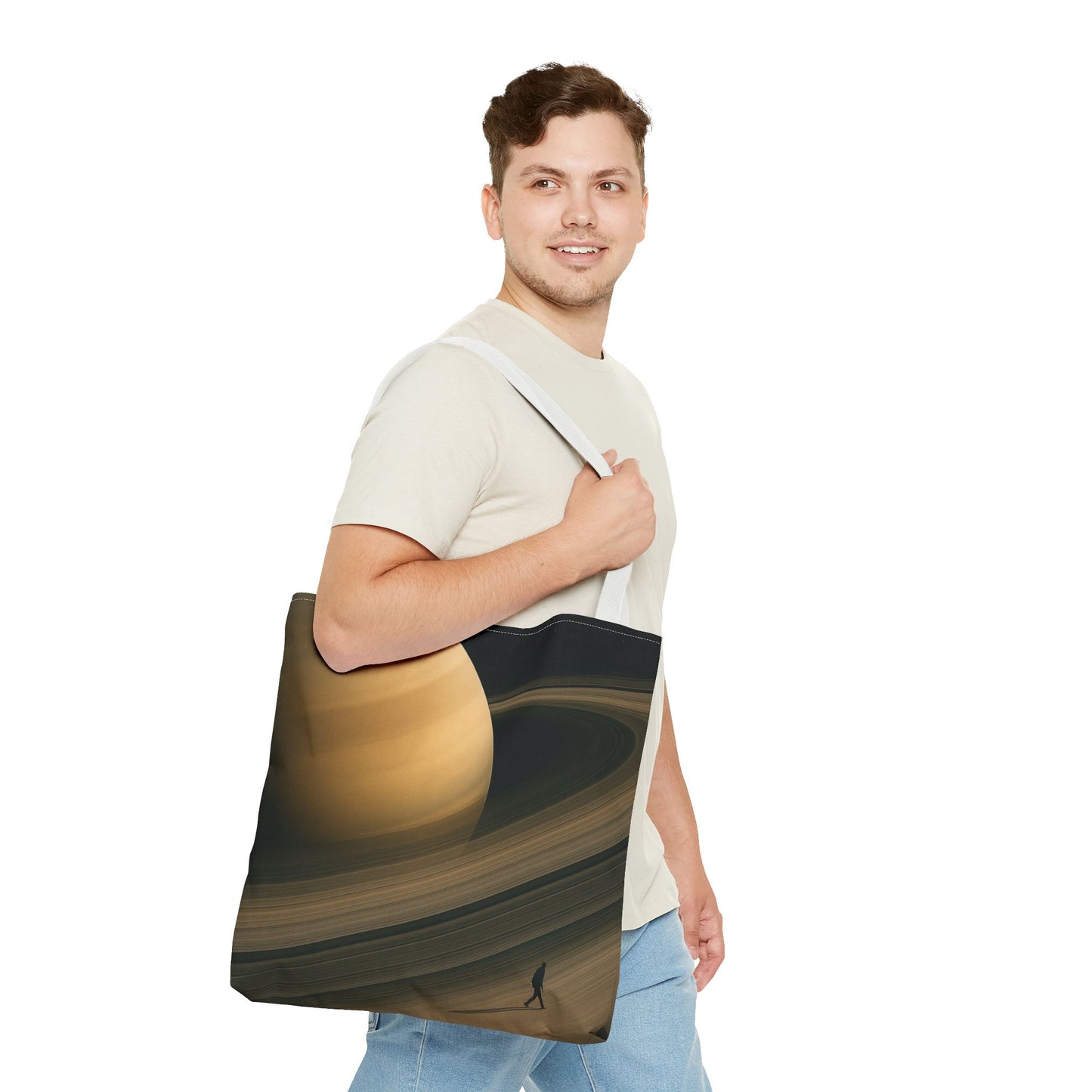 Cosmic Journey Tote Bag, Space Art Tote, Celestial Shopping Bag, Gift for Astronomy Lovers, AOP Bags for Everyday Use
