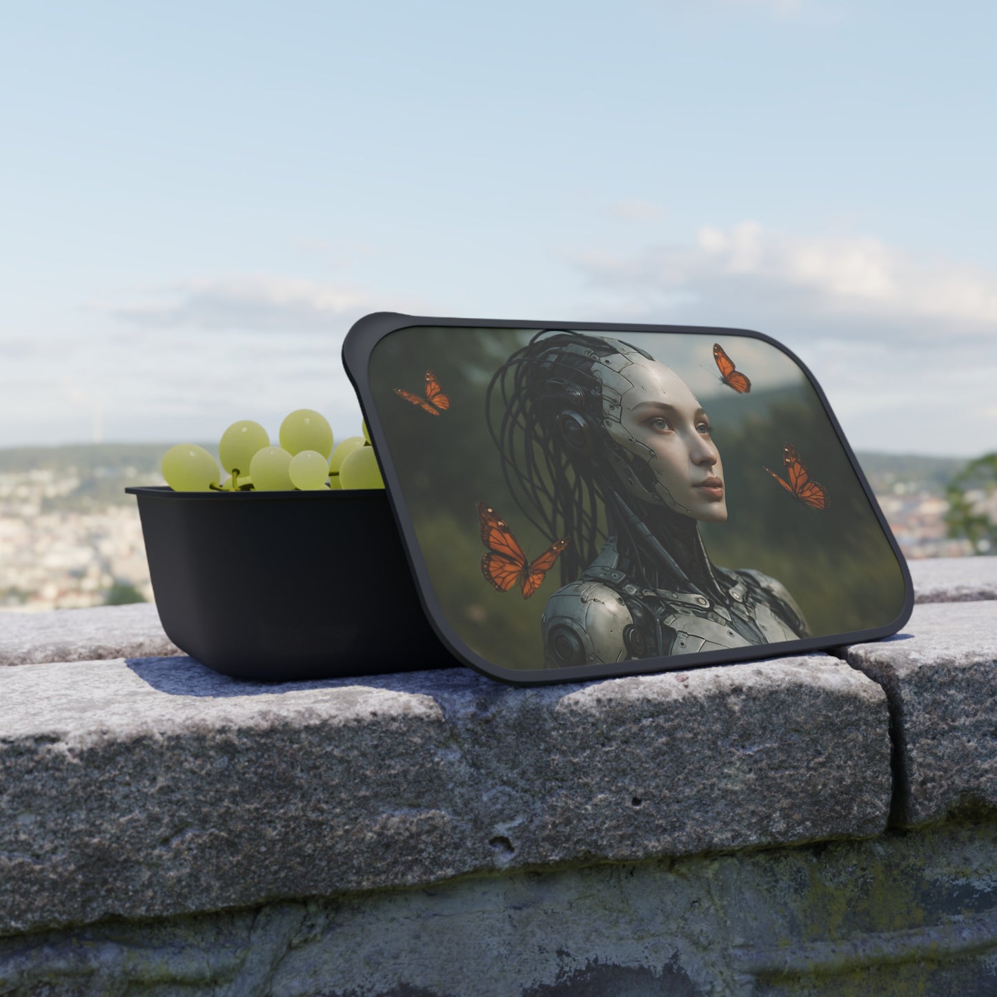 Futuristic Bento Box, Robot Lunch Container, Eco-Friendly Meal Prep, Unique Gift for Tech Lovers, Perfect for Back to School