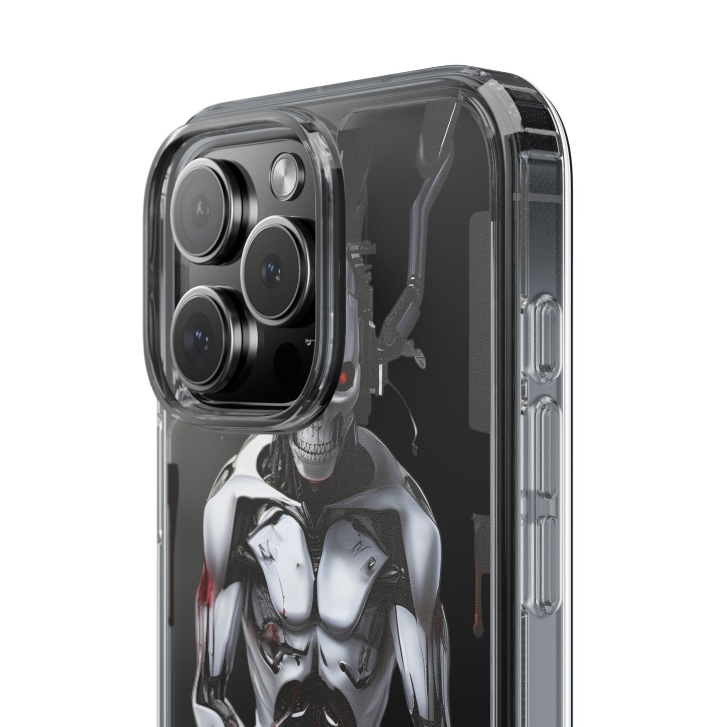 Clear Phone Cases with Cyber Design