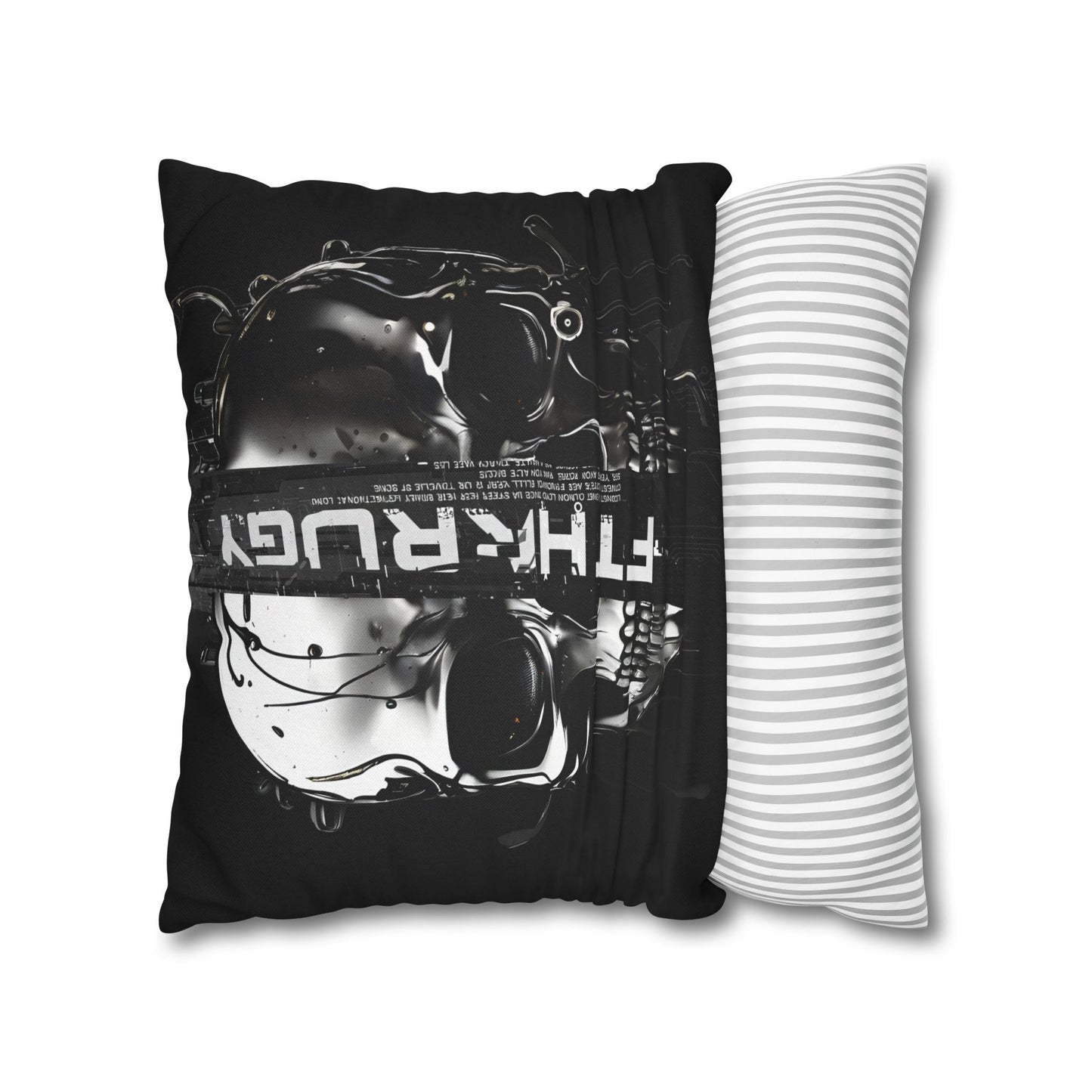 Gothic Skull Pillowcase - Edgy Home Decor, Alternative Gift, Bedroom Accent, Halloween Decor, Boho Pillow Cover
