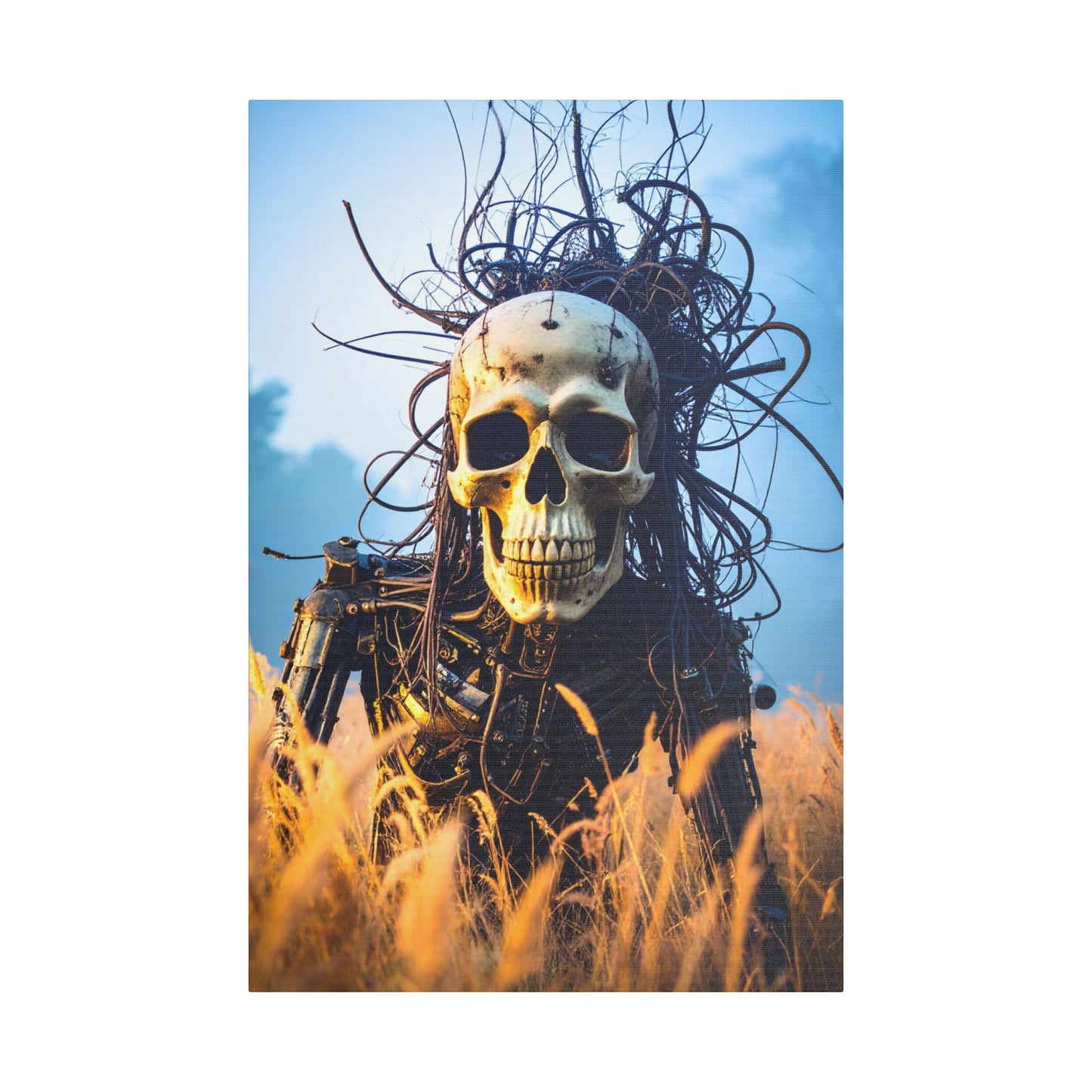 Stylish Skull Wall Art Canvas, Edgy Home Decor, Perfect for Halloween, Gothic Themed Room, Unique Gift Idea, Art Lover's Collection