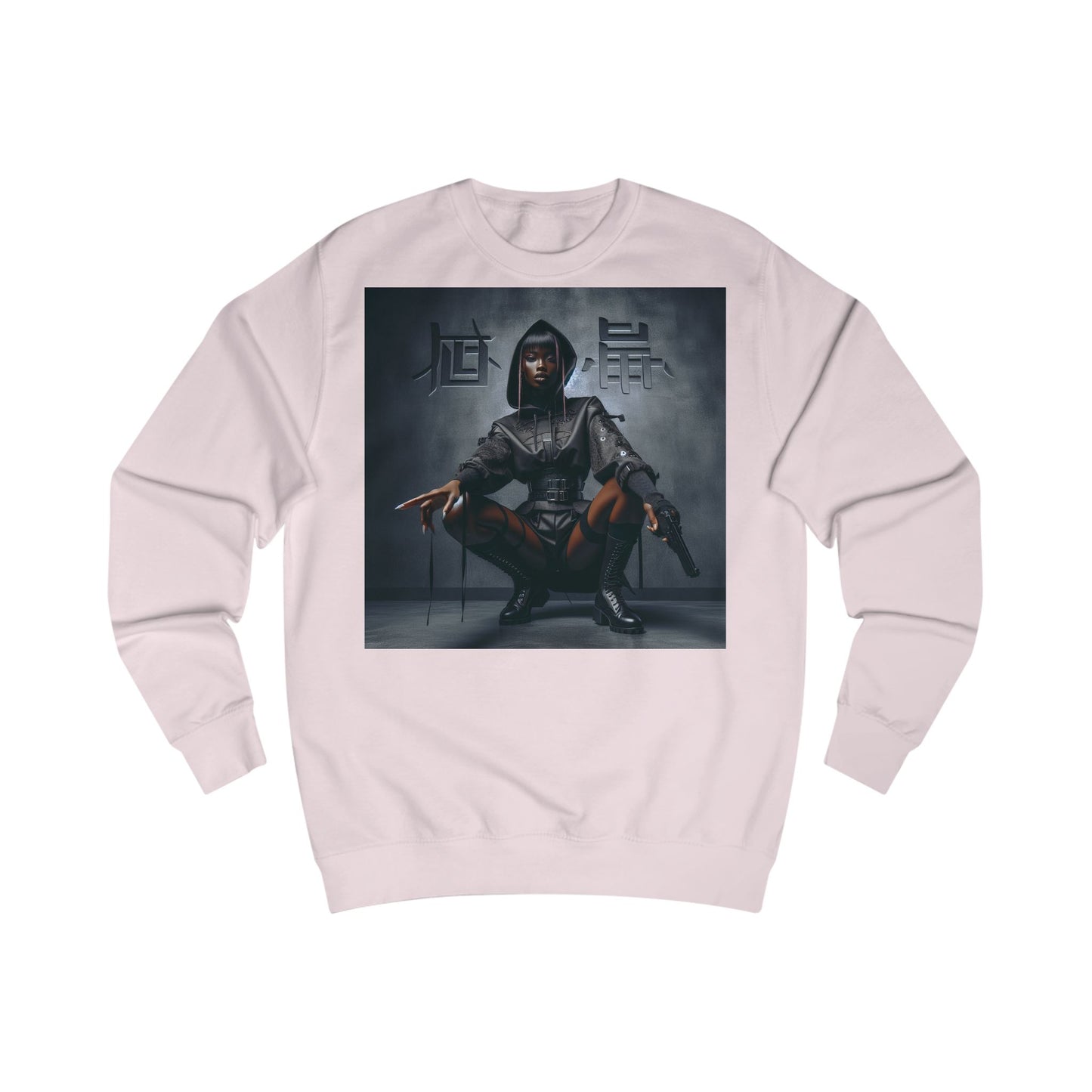 Edgy Graphic Unisex Sweatshirt, Casual Streetwear, Unique Gift, Cozy Fall Fashion, Comfortable Sweatshirt, Trendy Hoodie Alternative