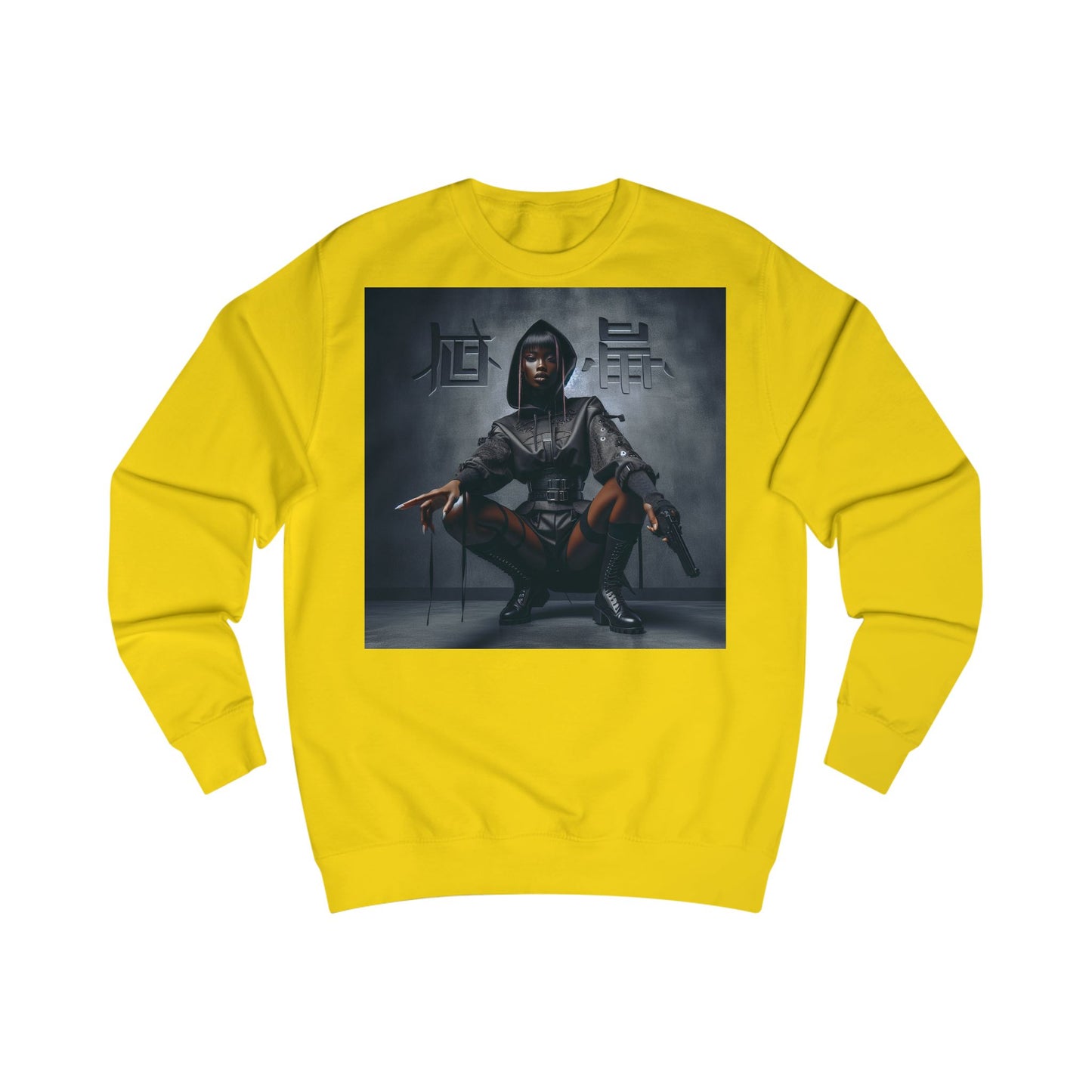 Edgy Graphic Unisex Sweatshirt, Casual Streetwear, Unique Gift, Cozy Fall Fashion, Comfortable Sweatshirt, Trendy Hoodie Alternative