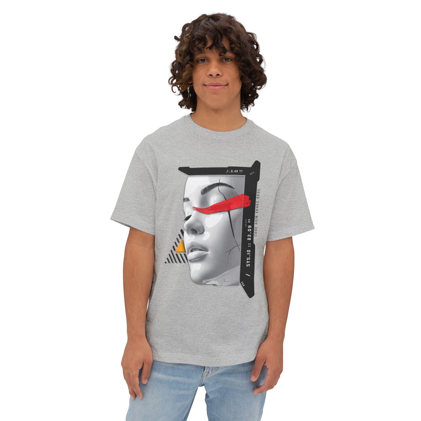 Chic Graphic Oversized Tee - Casual Wear, Streetwear, Art Tee, Gift for Her, Fashionable Comfort Wear