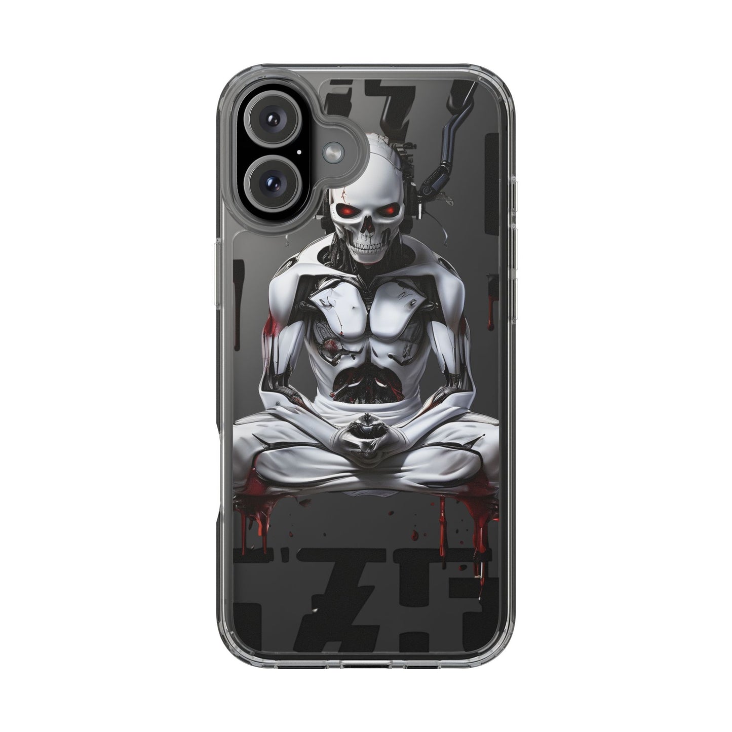 Clear Phone Cases with Cyber Design