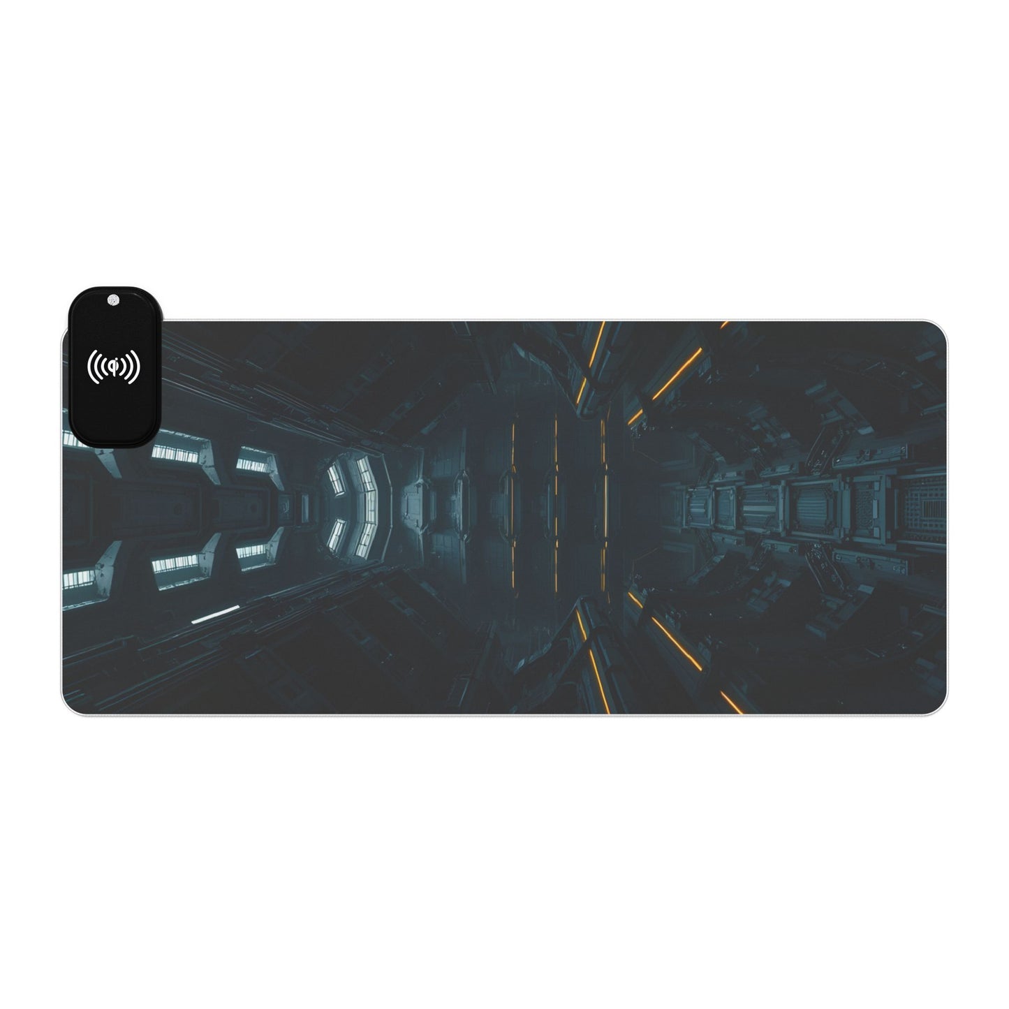 LED Gaming Mouse Pad with Wireless Charging, RGB Desk Accessory for Gamers, Stylish Home Office Decor, Perfect Gift for Tech Lovers
