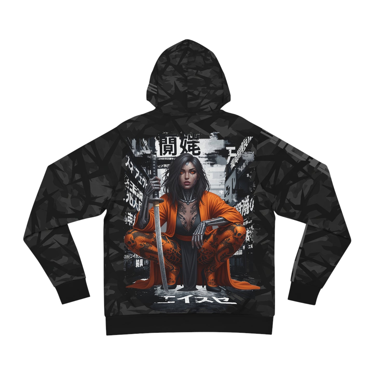 Chic Graphic Hoodie, AOP Streetwear, Urban Fashion, Graphic Sweatshirt, Unique Gift for Him or Her, Trendy Outfit