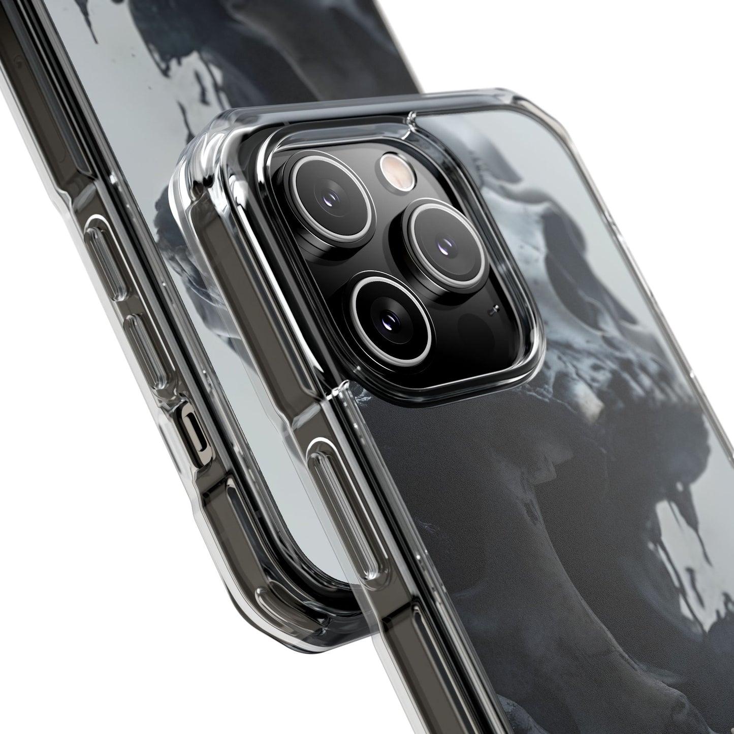 Unique Skull Design Magnetic Clear Impact Cases, Skull Phone Cases, Gothic Accessories, Halloween Gifts, Edgy Mobile Covers