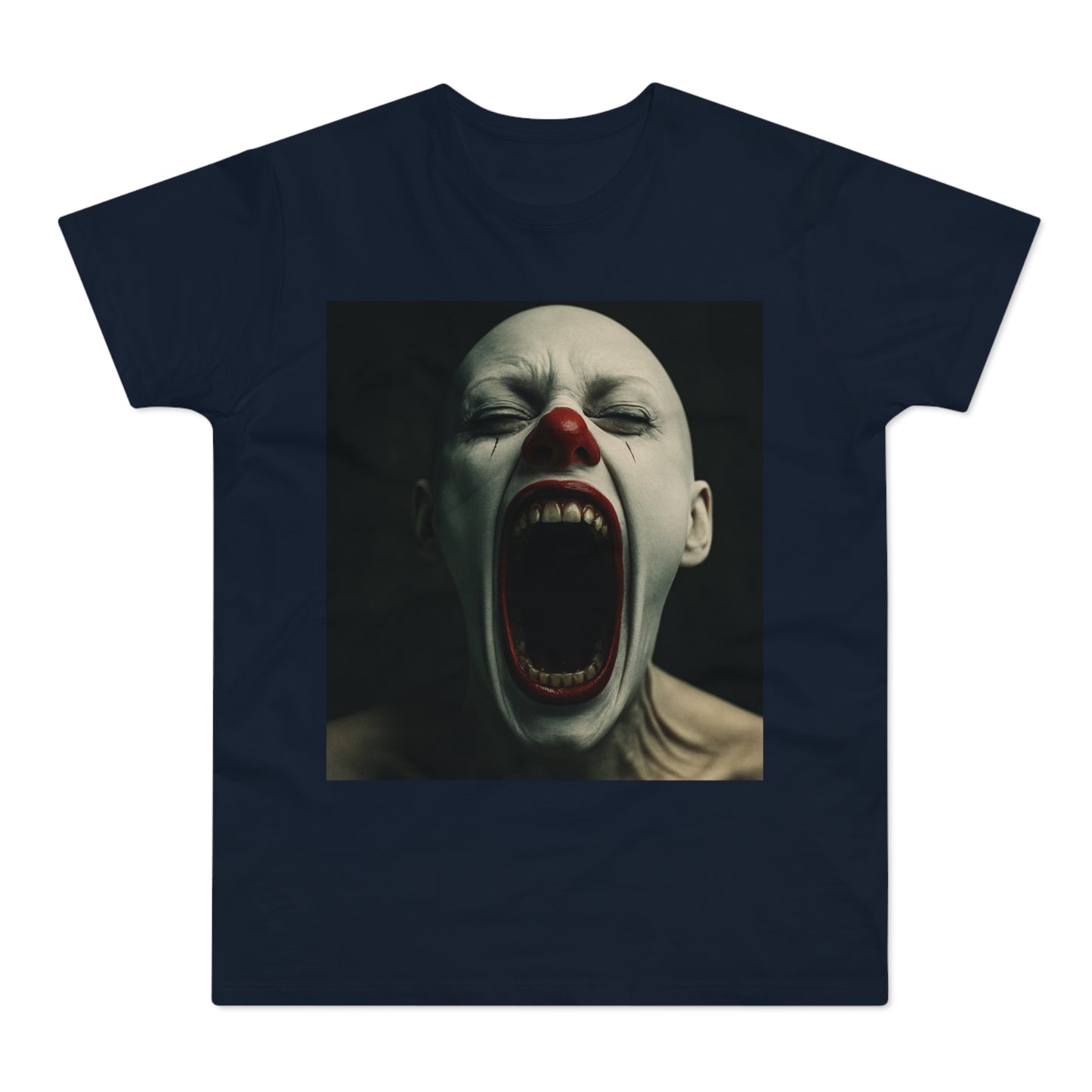 Creepy Clown Graphic T-Shirt, Scary Shirt for Halloween, Horror Movie Fans, Unique Gift for Him, Unisex Casual Wear
