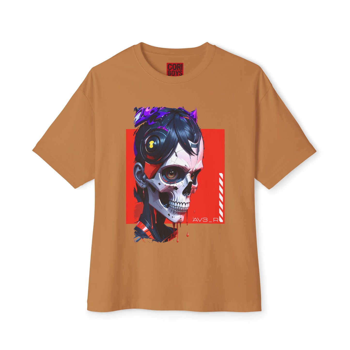 Edgy Oversized Tee with Skull Design, Streetwear Shirt for Art Lovers, Unisex Graphic Tee, Halloween Apparel, Trendy Casual Wear