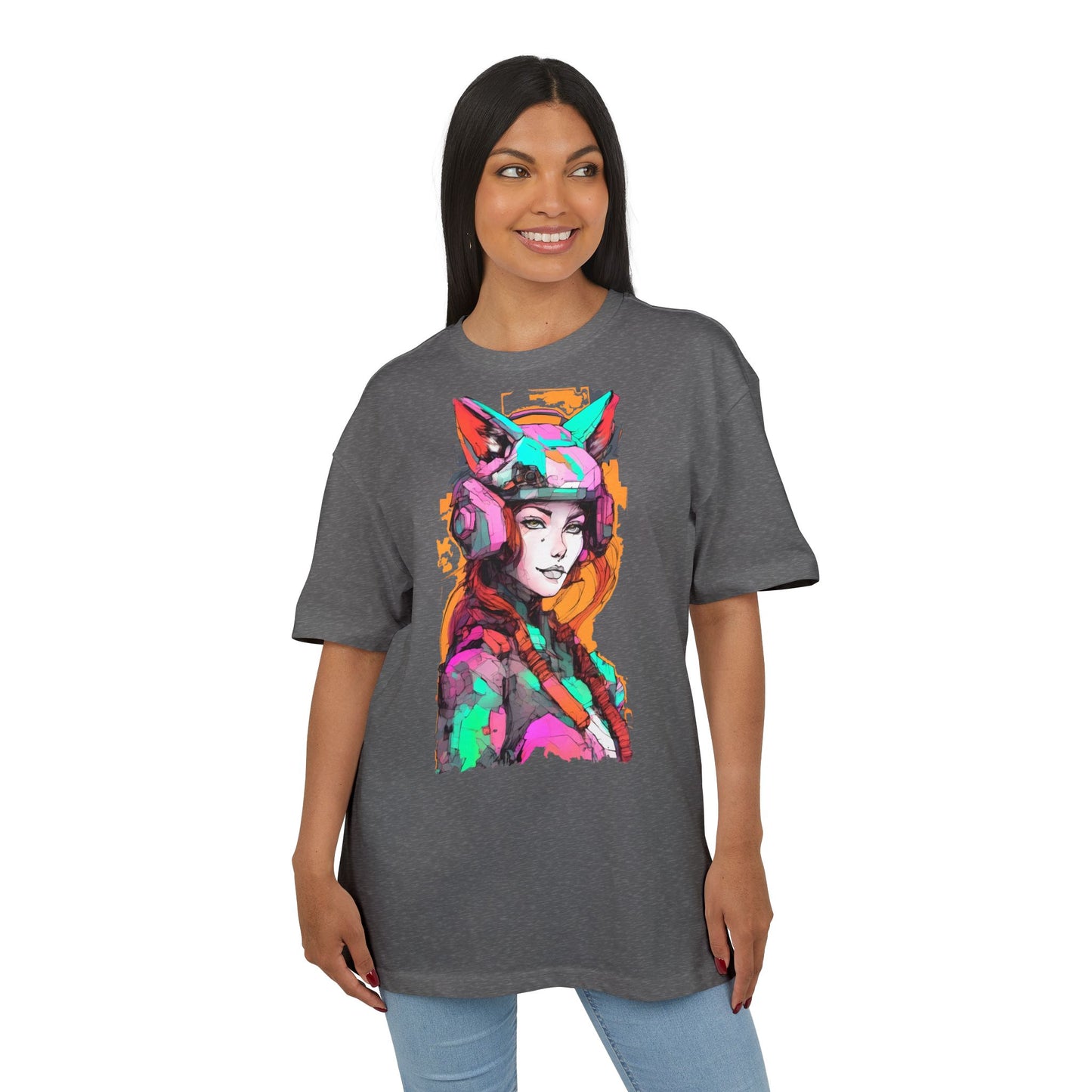 Colorful Artistic Oversized Tee, Graphic T-Shirt, Unisex Casual Wear, Bohemian Style, Gift for Art Lovers, Statement Fashion